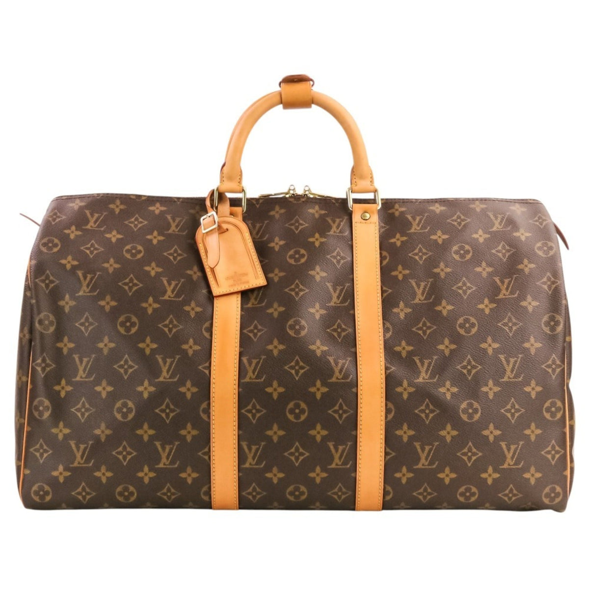 Louis Vuitton Brown Monogram Canvas Boston Bag (Pre-Owned)