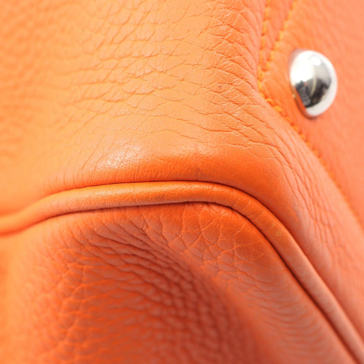 Hermes Orange Leather Handbag (Pre-Owned)