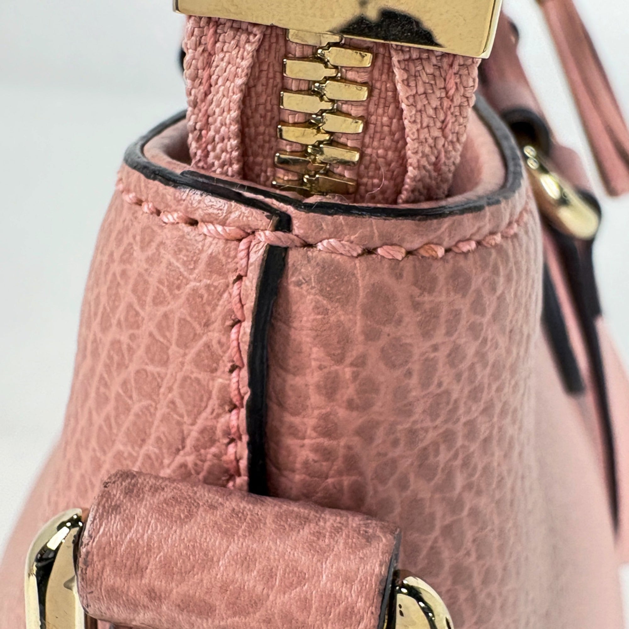 Gucci Pink Leather Shoulder Bag Tote Bag (Pre-Owned)