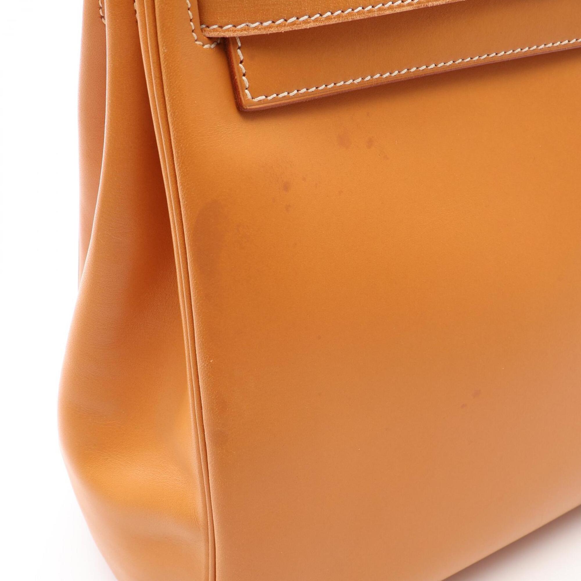 Hermes Brown Natural Chamonix Leather Leather Handbag (Pre-Owned)