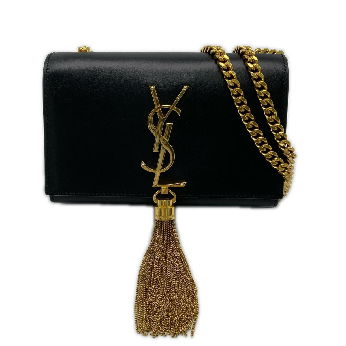 Yves Saint Laurent Black Leather Shoulder Bag (Pre-Owned)