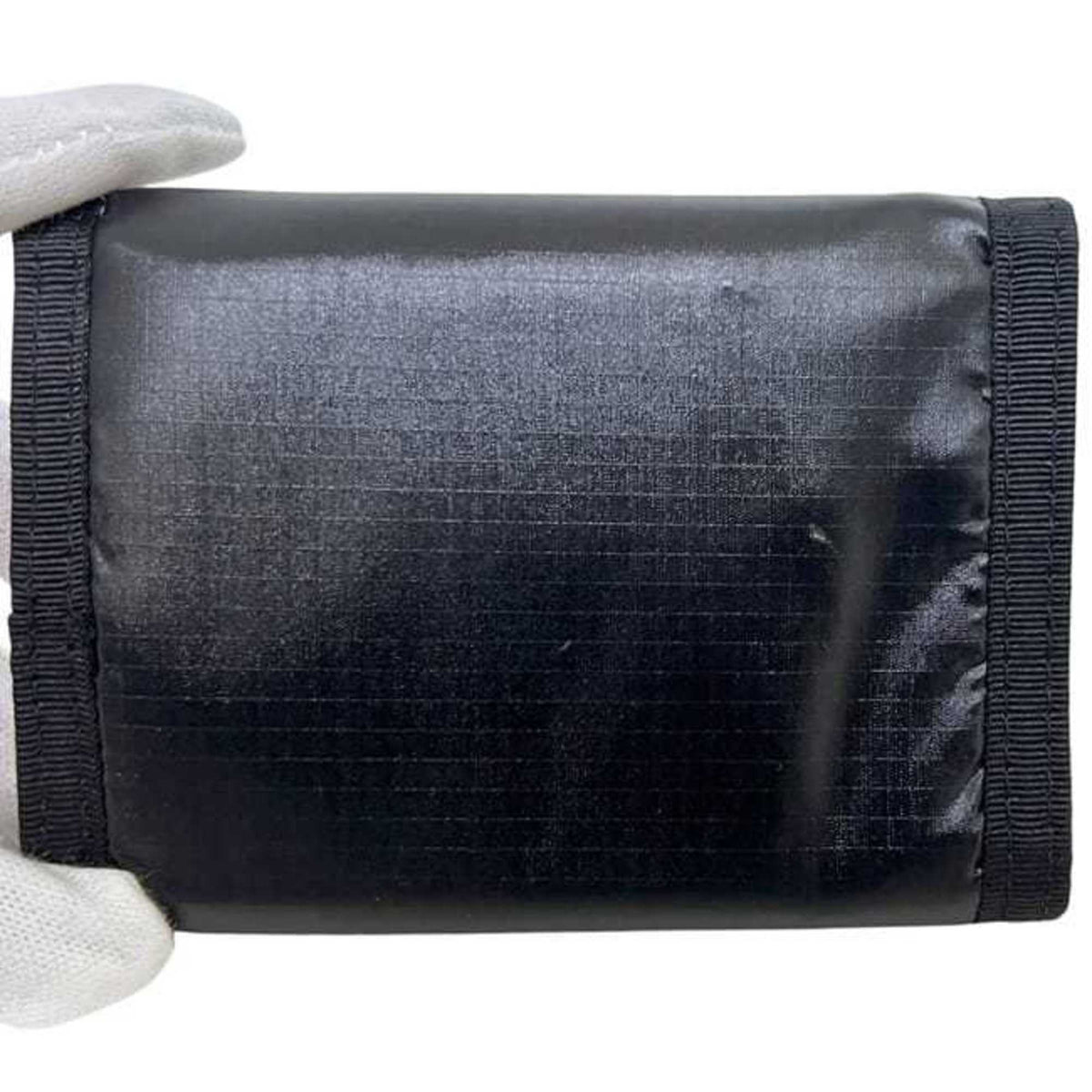Saint Laurent Black Nylon Canvas Wallet (Tri-Fold) (Pre-Owned)