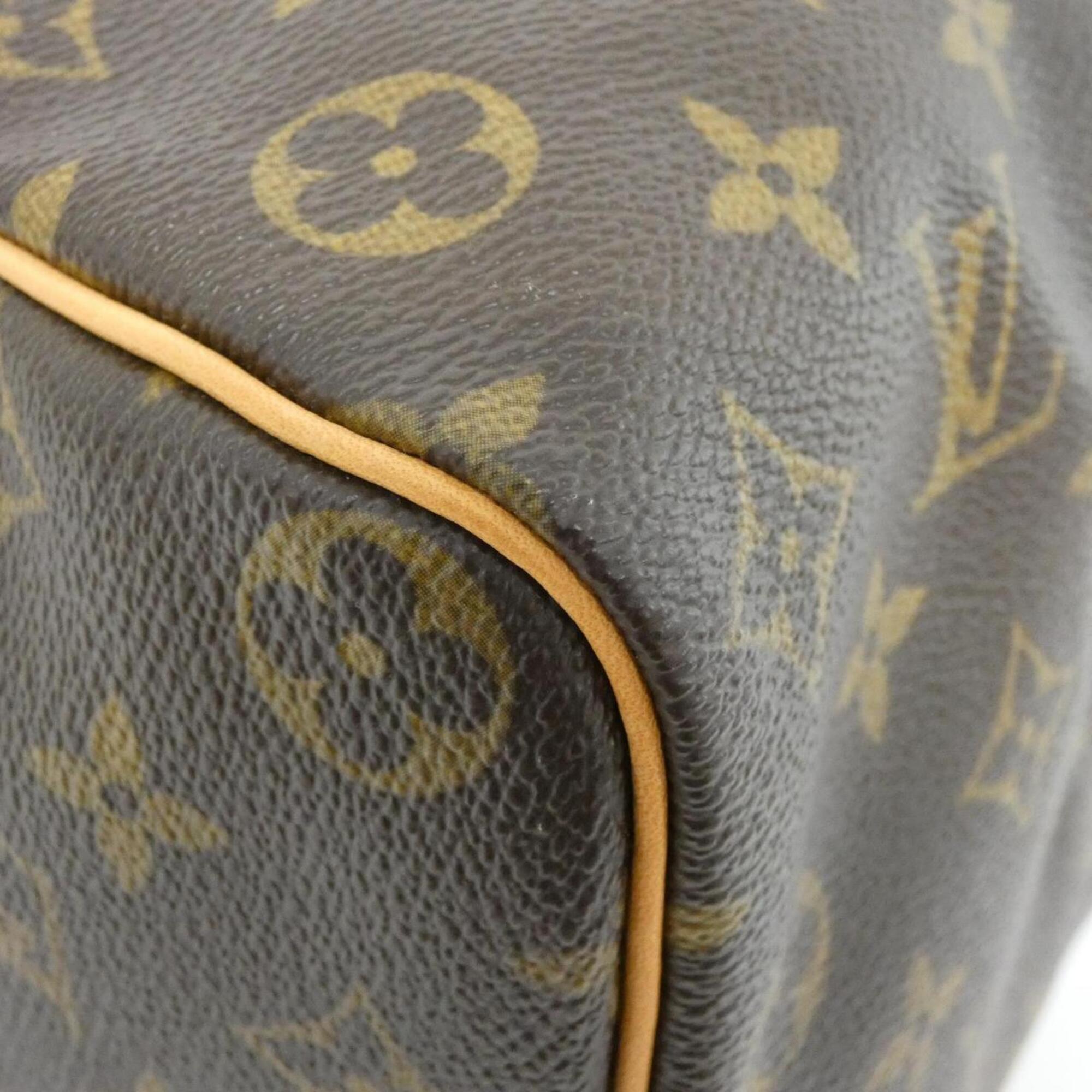 Louis Vuitton Marron Coated Canvas Boston Bag (Pre-Owned)