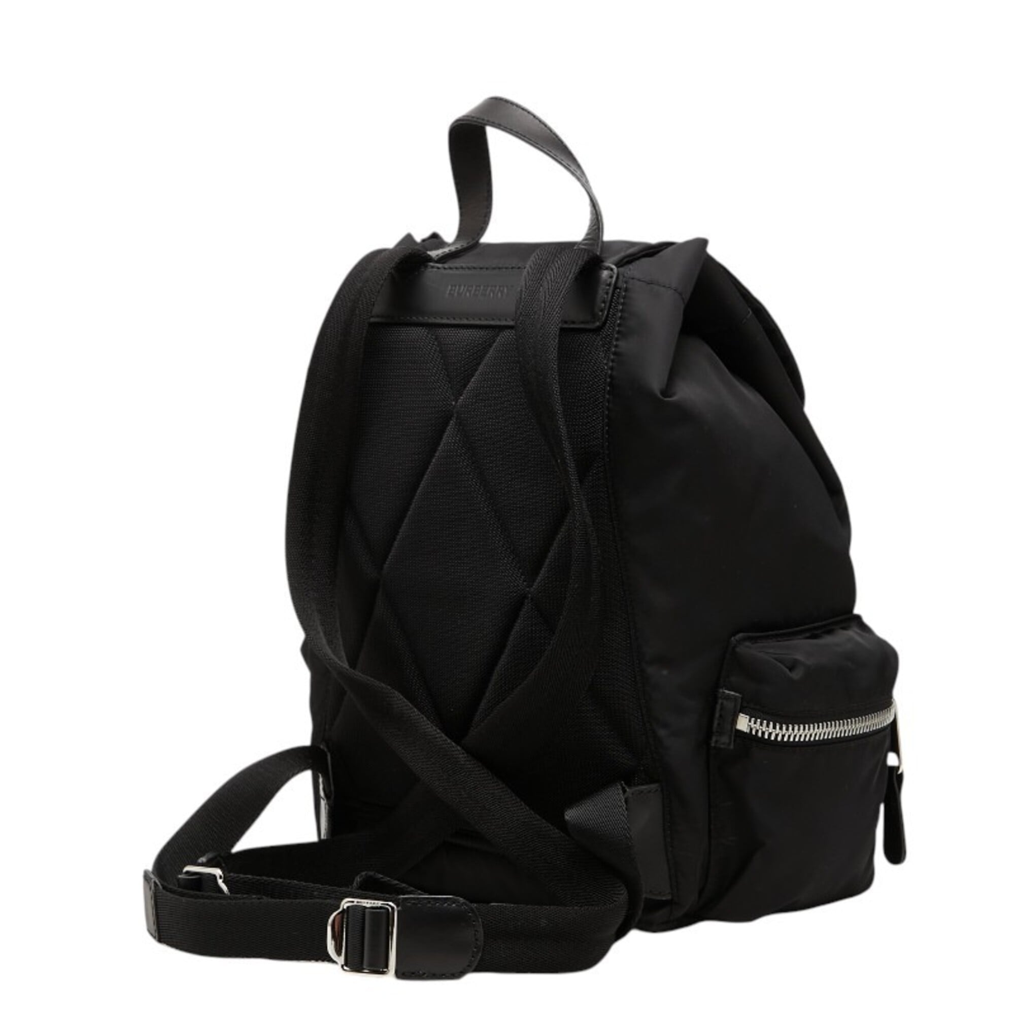 Burberry Black Nylon Leather Backpack (Pre-Owned)