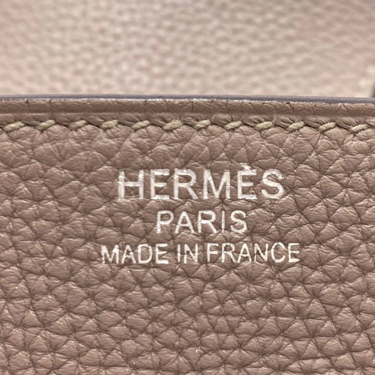 Hermes Birkin Grayish Togo Leather Handbag (Pre-Owned)