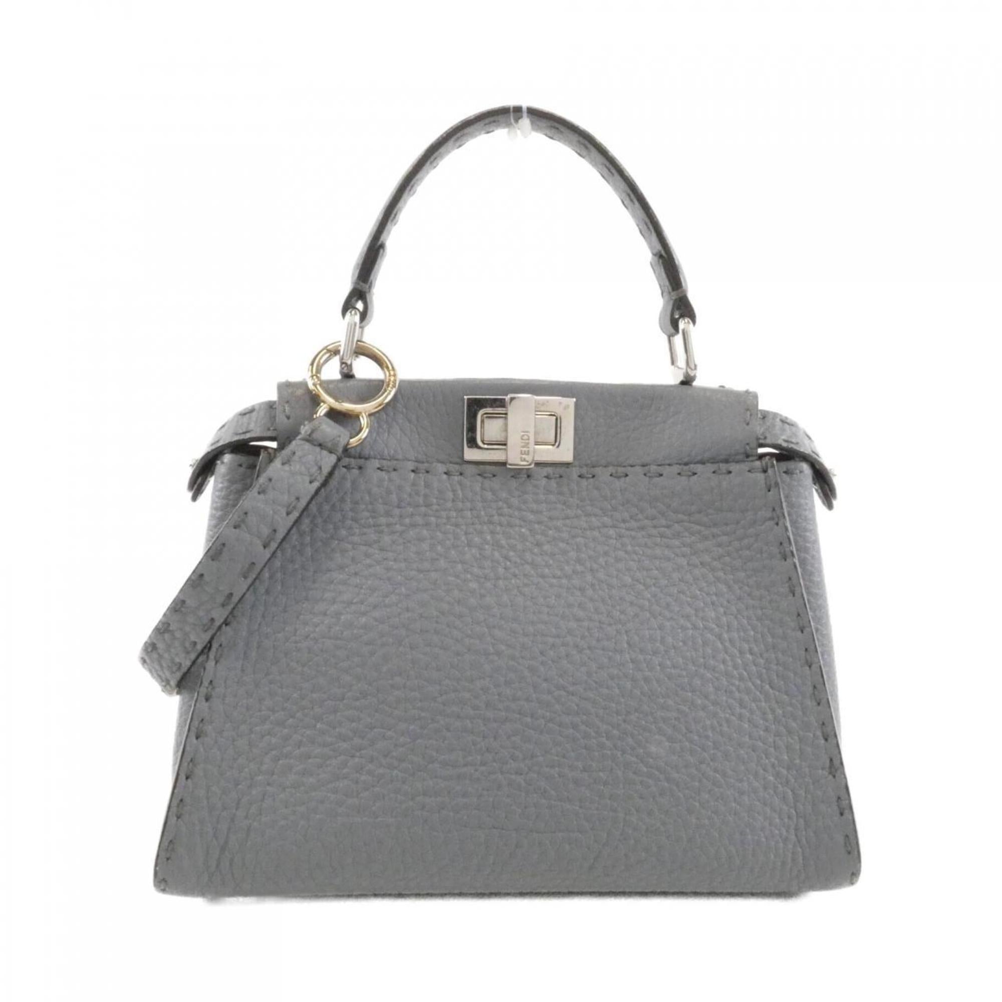 Fendi Bordeaux Handbag (Pre-Owned)