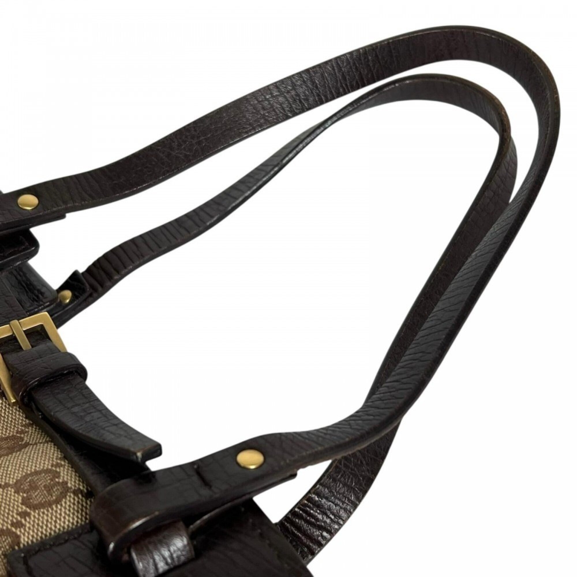 Gucci Brown Gg Canvas Handbag (Pre-Owned)