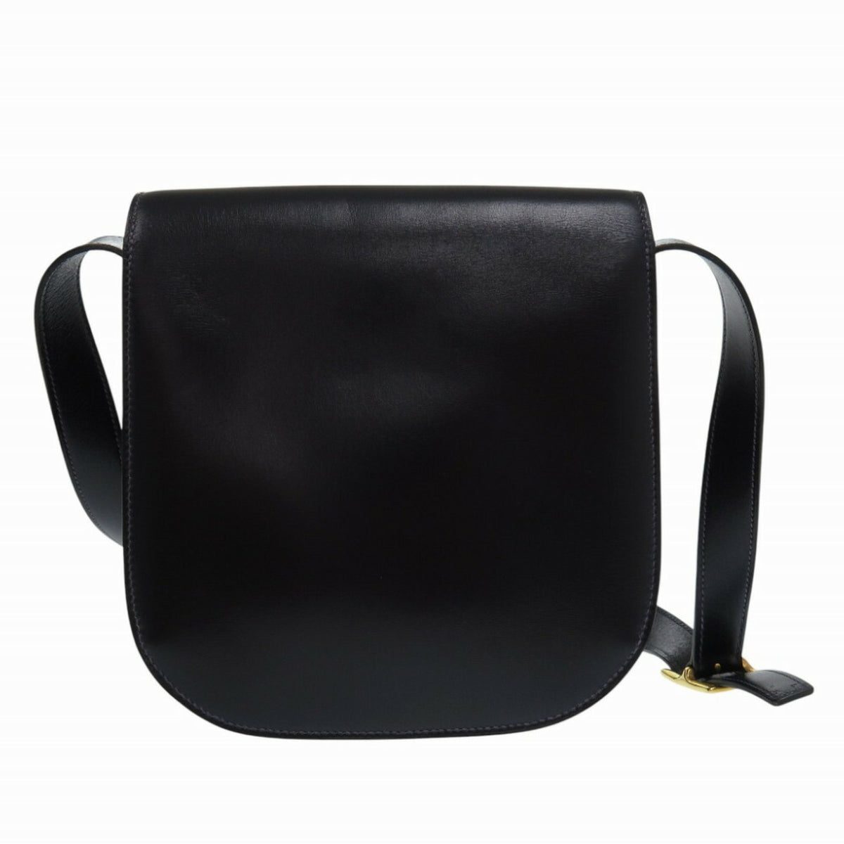 Hermes Black Box Calf Leather Shoulder Bag (Pre-Owned)