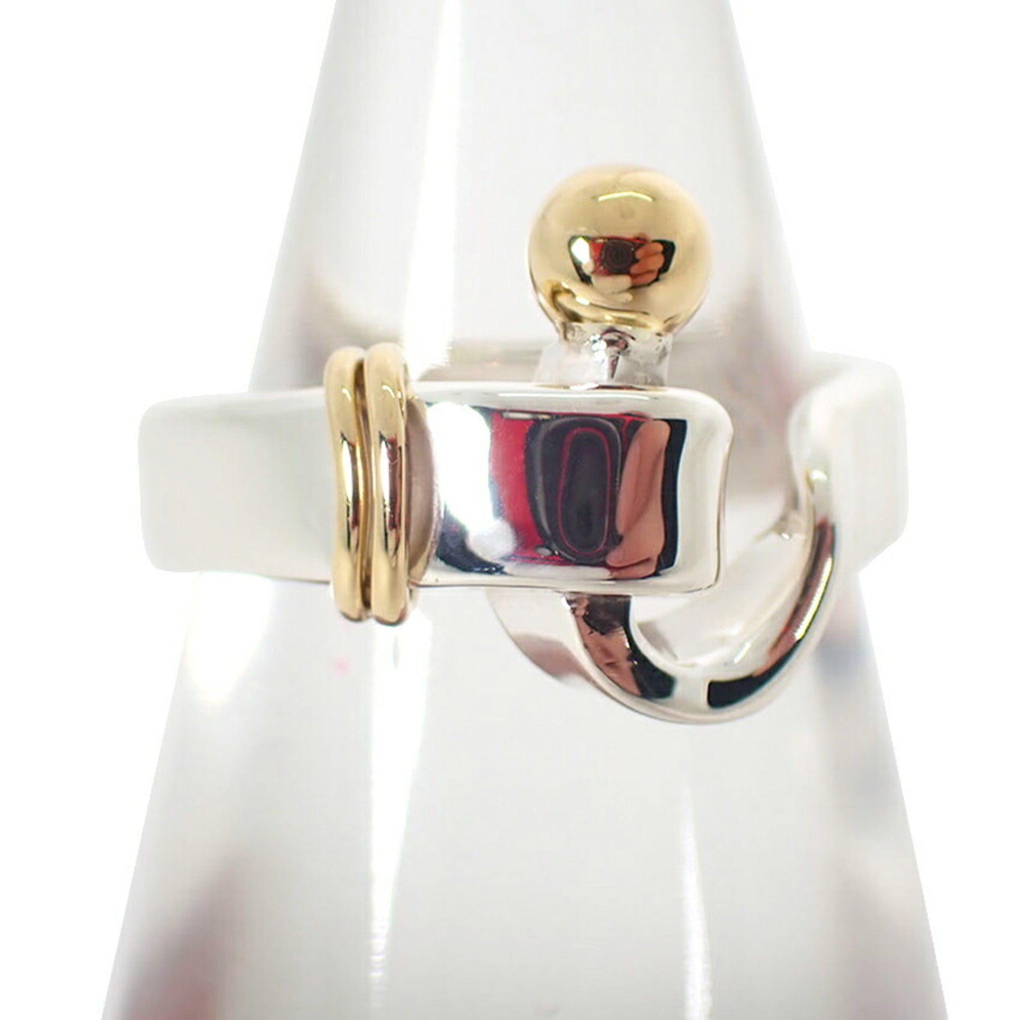 Tiffany Yellow Gold (18K) Sterling Silver 925 Band Ring (Pre-Owned)