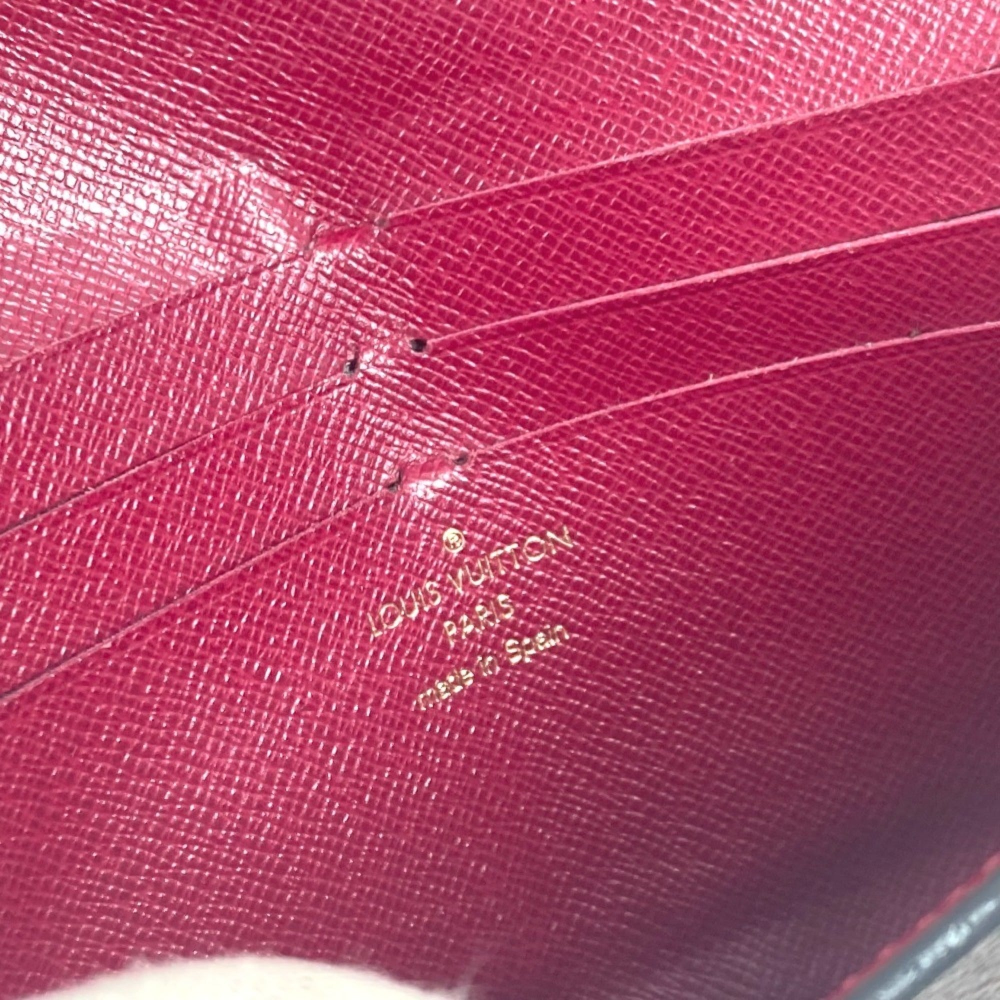 Louis Vuitton Monogram Brown Pink Monogram Long Wallet (Bi-Fold) (Pre-Owned)