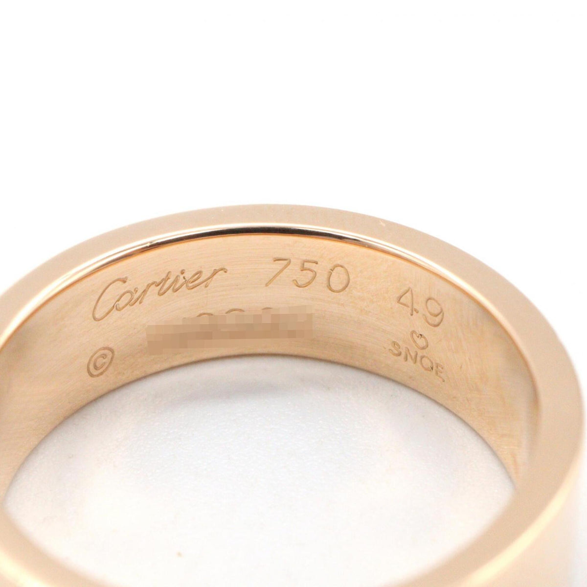 Cartier Love Gold Pink Gold (18K) Band Ring (Pre-Owned)