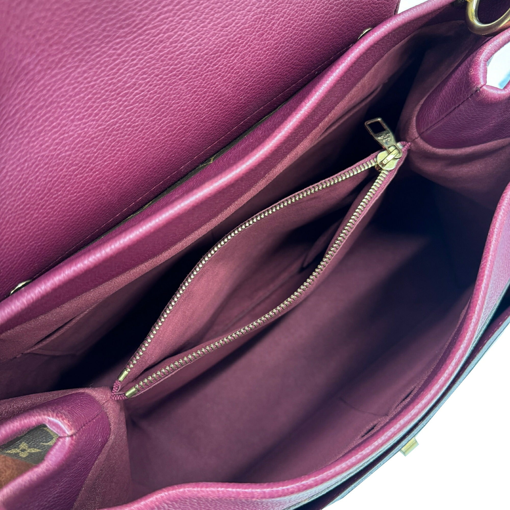 Louis Vuitton Bordeaux Brown Monogram Leather Handbag Tote Bag (Pre-Owned)