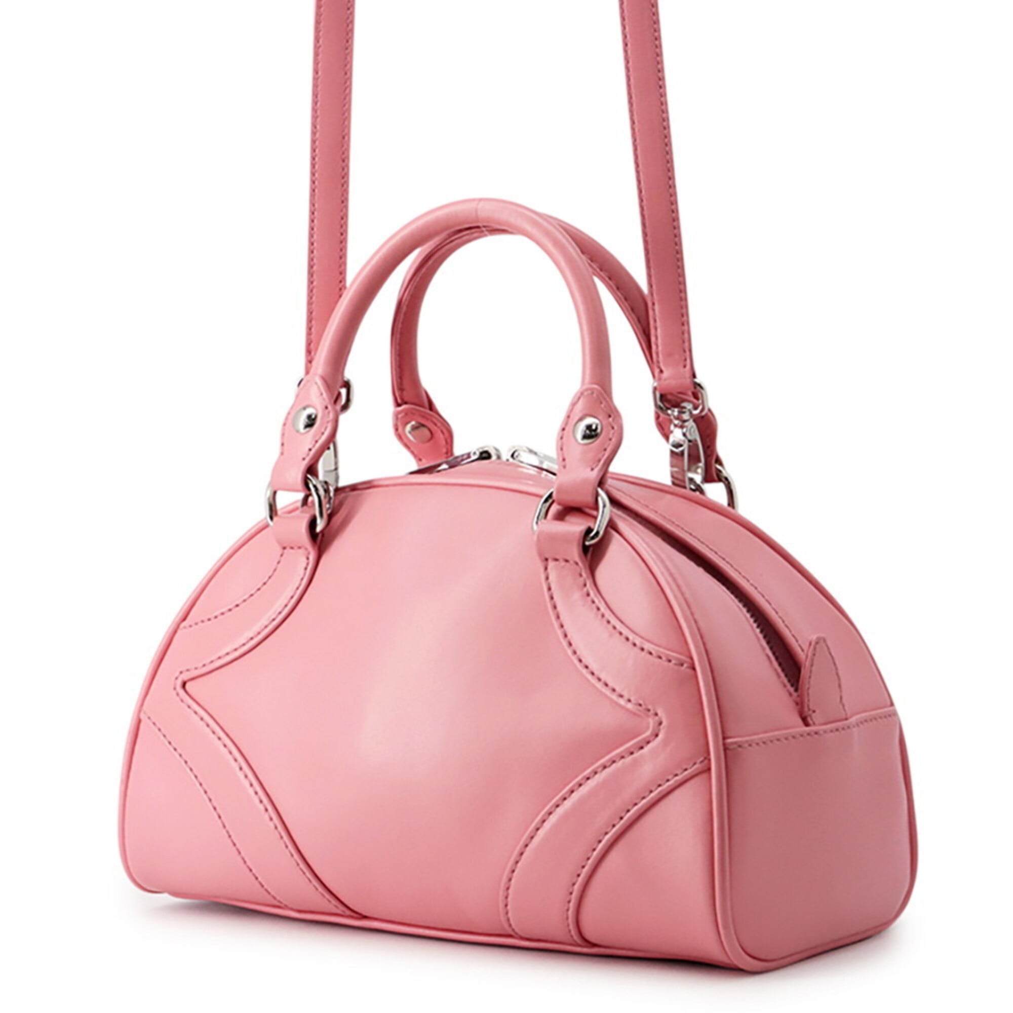 Prada Pink Leather Handbag Shoulder Bag (Pre-Owned)