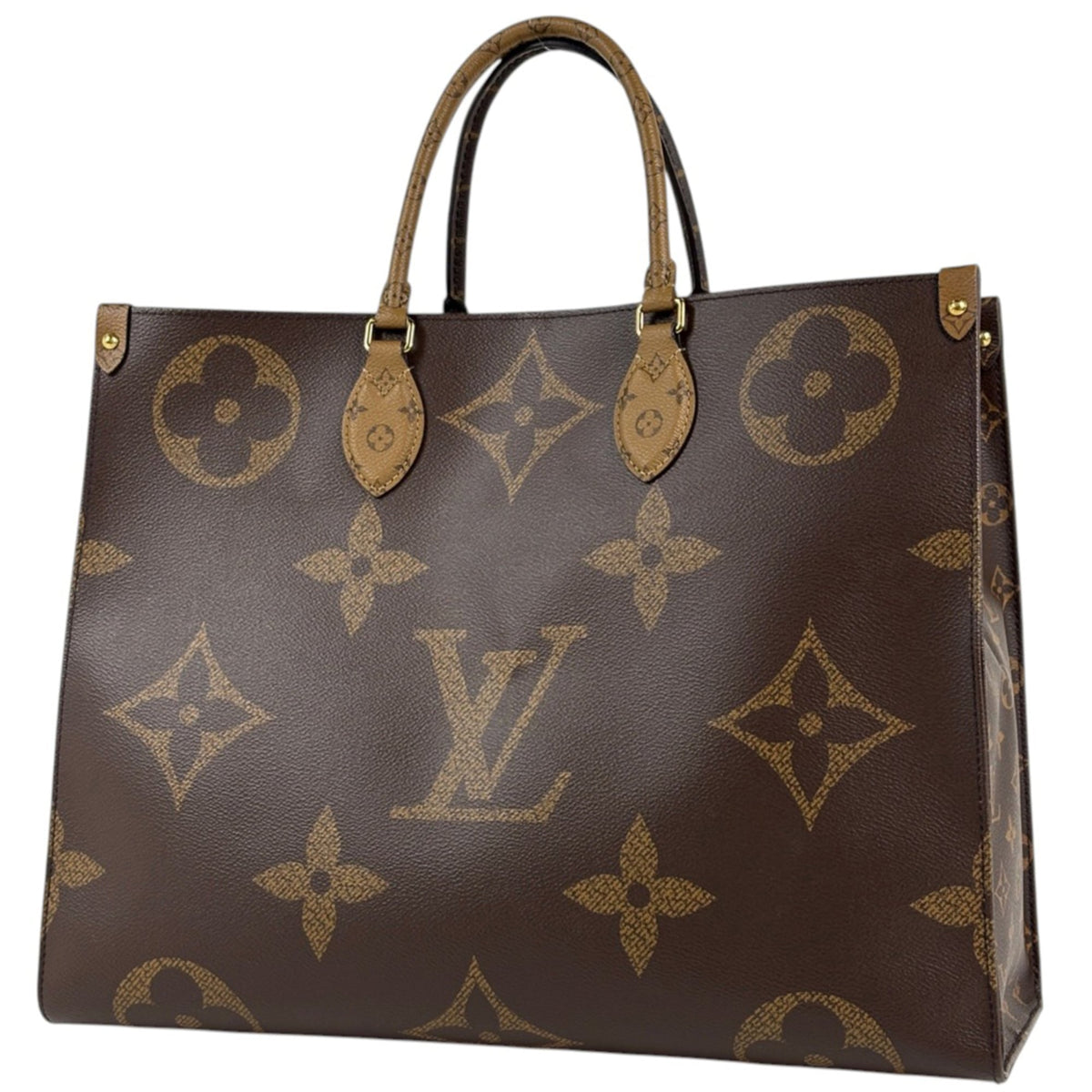Louis Vuitton Brown Monogram Reverse Tote Bag (Pre-Owned)