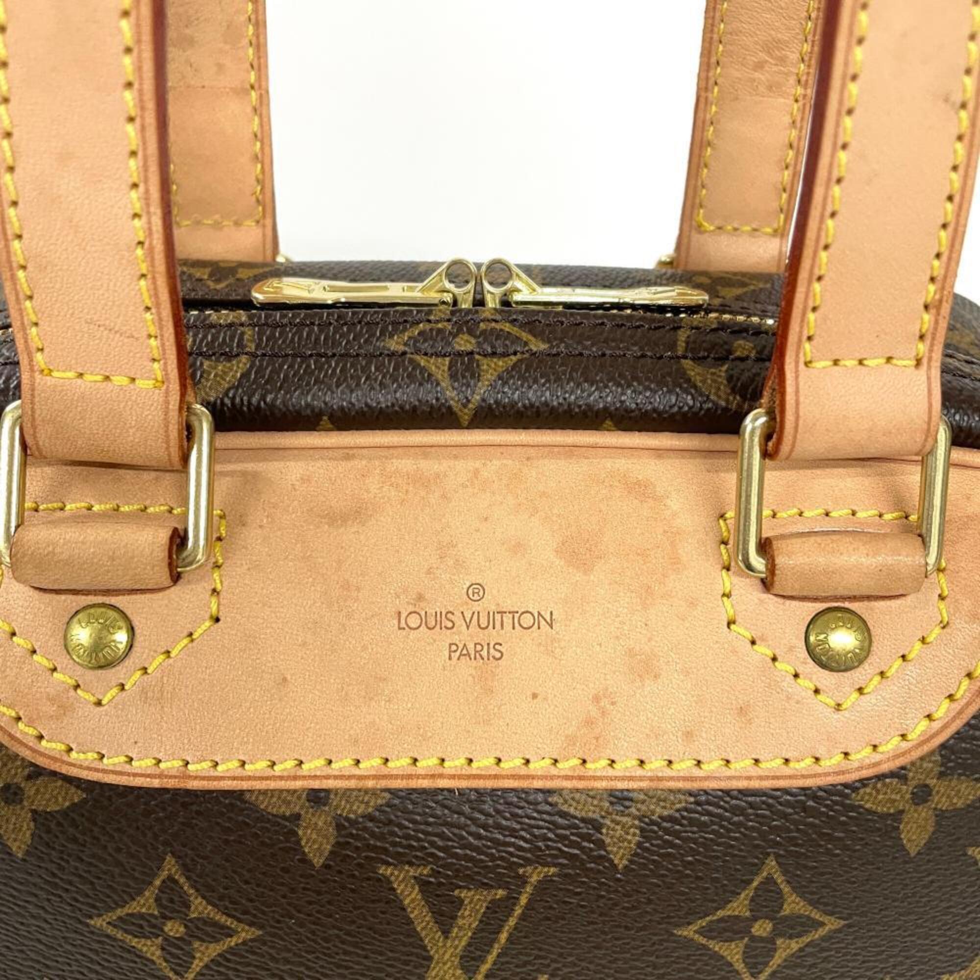 Louis Vuitton Brown Monogram Canvas Handbag (Pre-Owned)