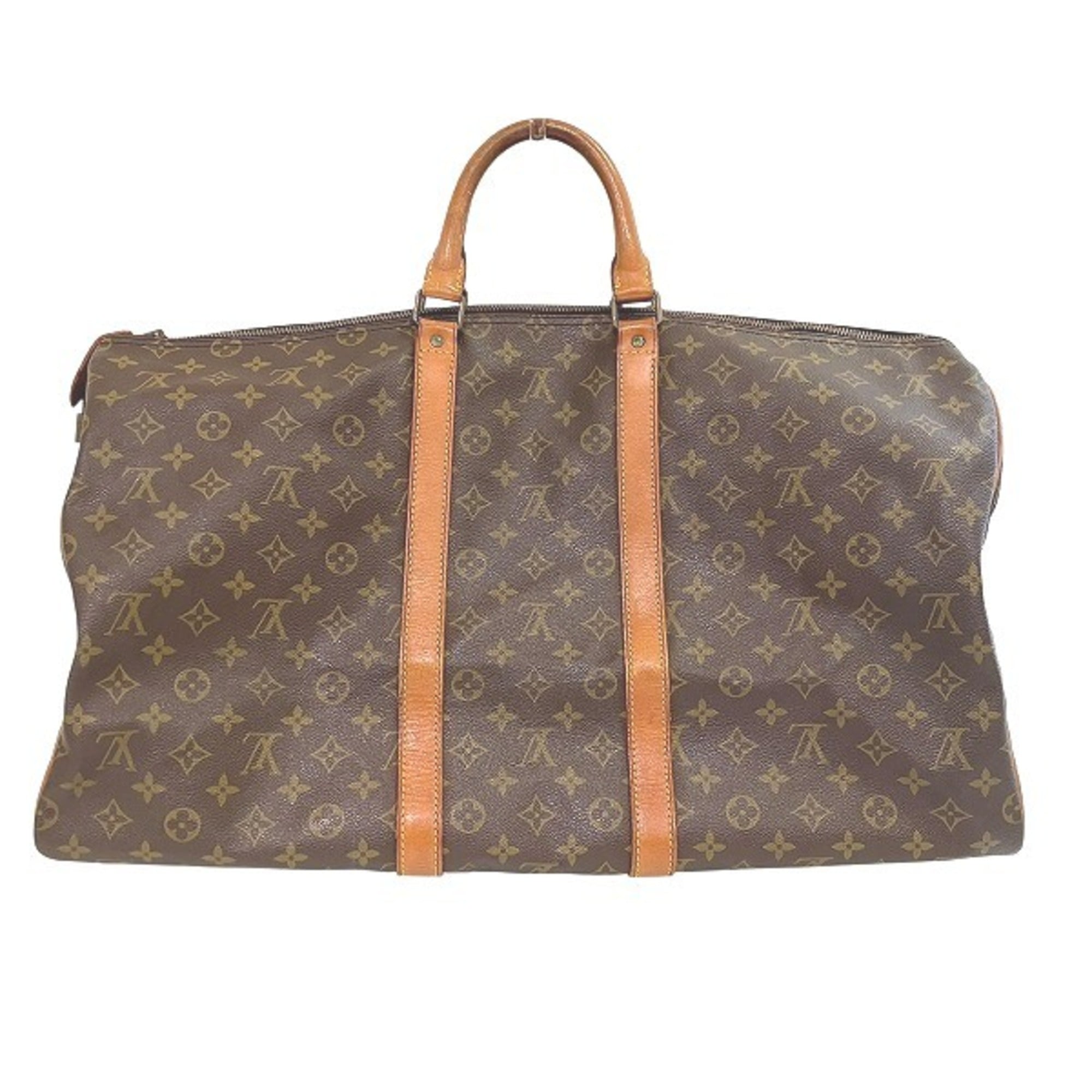 Louis Vuitton Brown Monogram Boston Bag Handbag (Pre-Owned)