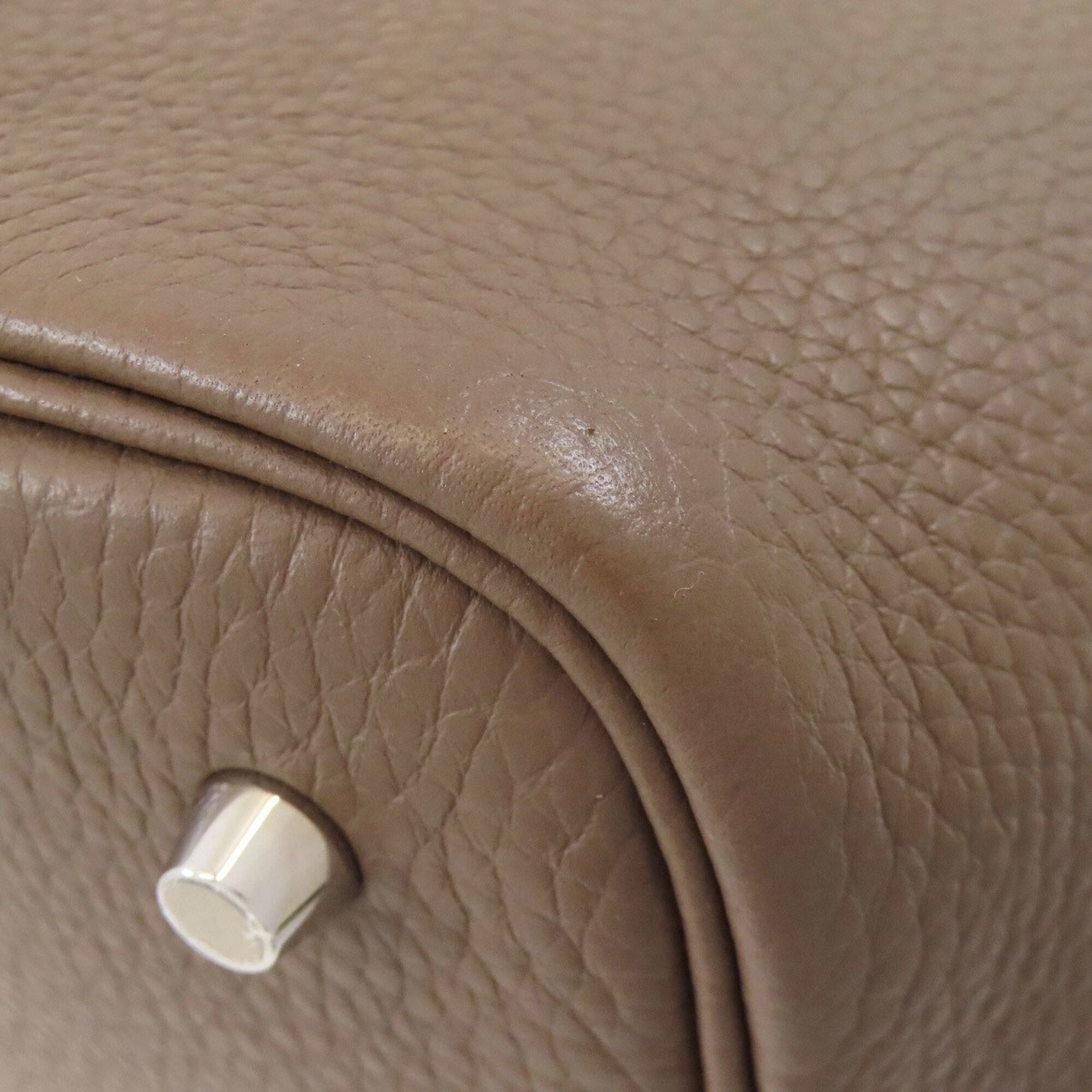 Hermes Etoupe Gray Handbag (Pre-Owned)