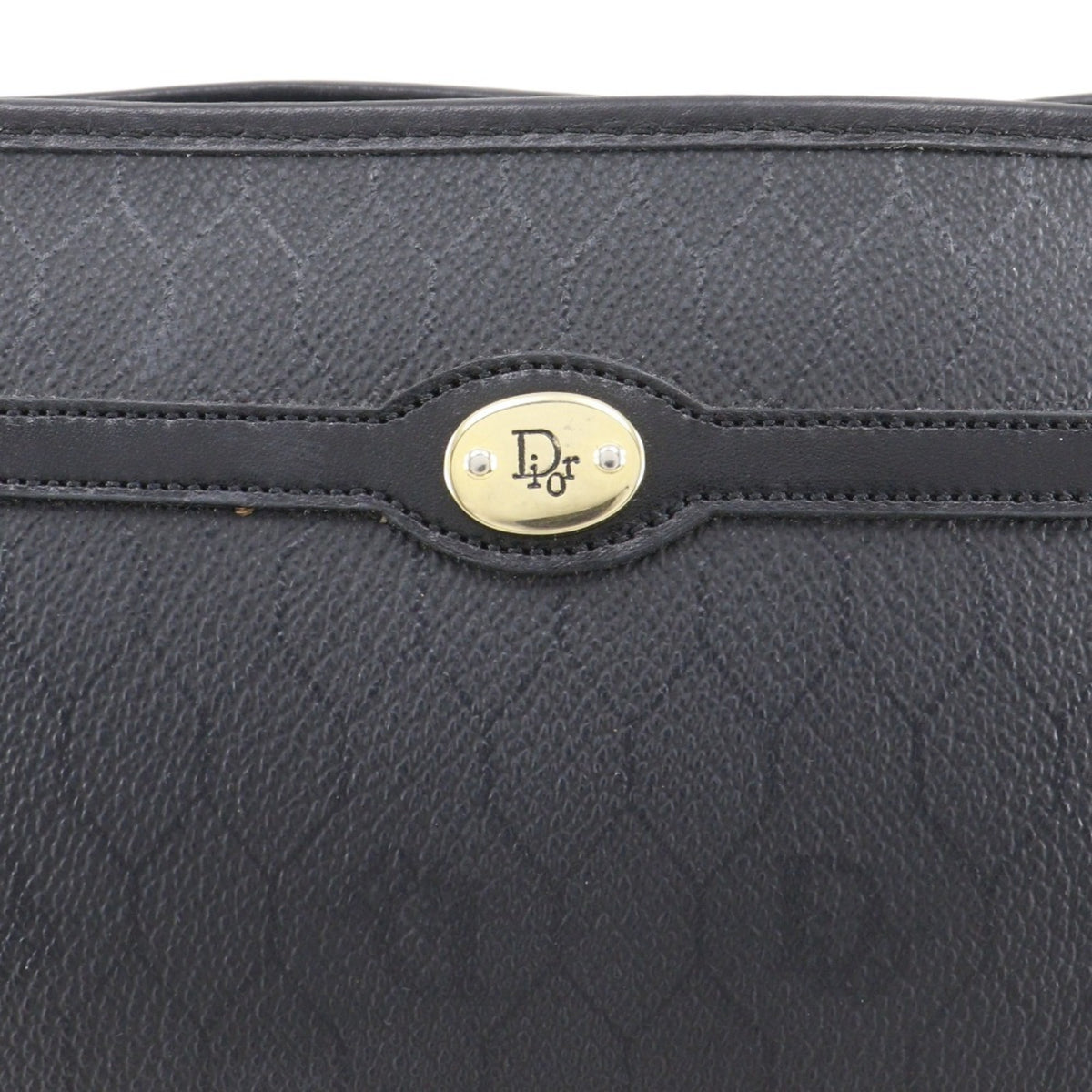 Christian Dior Black Pvc Clutch Bag (Pre-Owned)