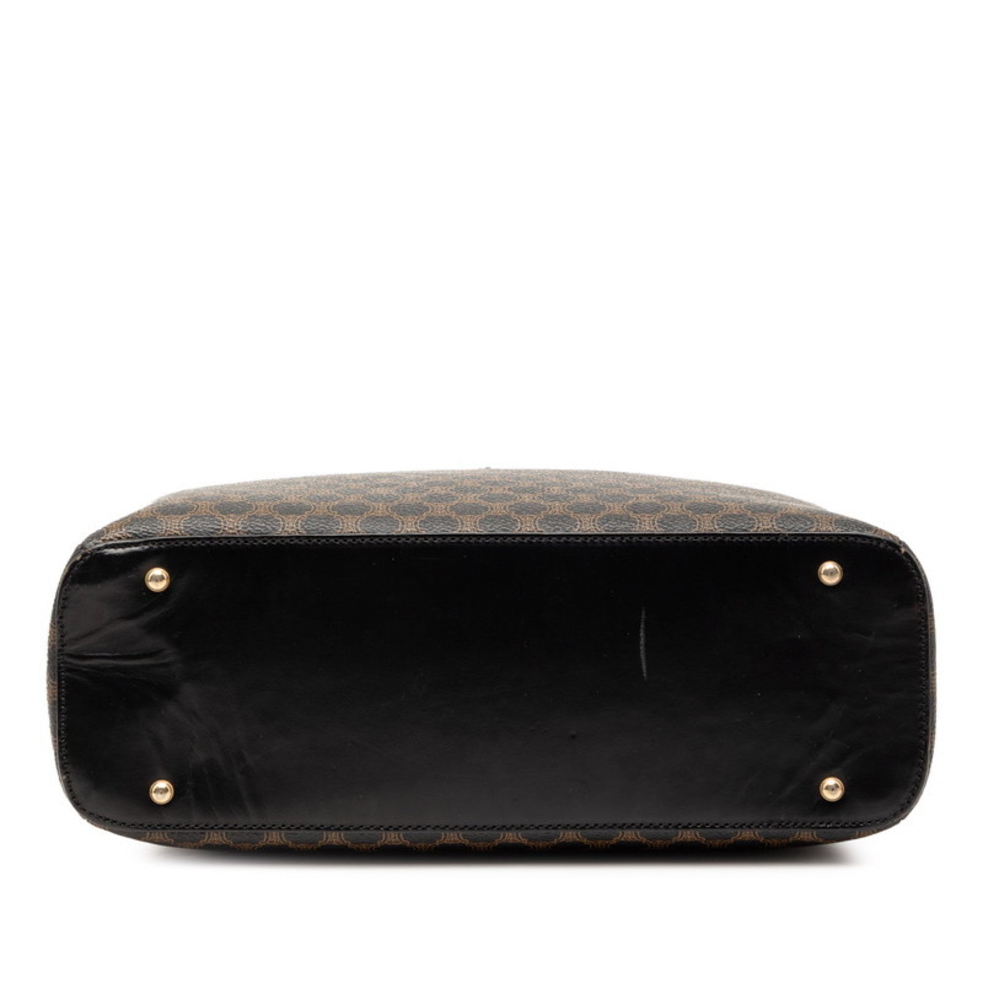 Celine Black Brown Pvc Leather Handbag (Pre-Owned)