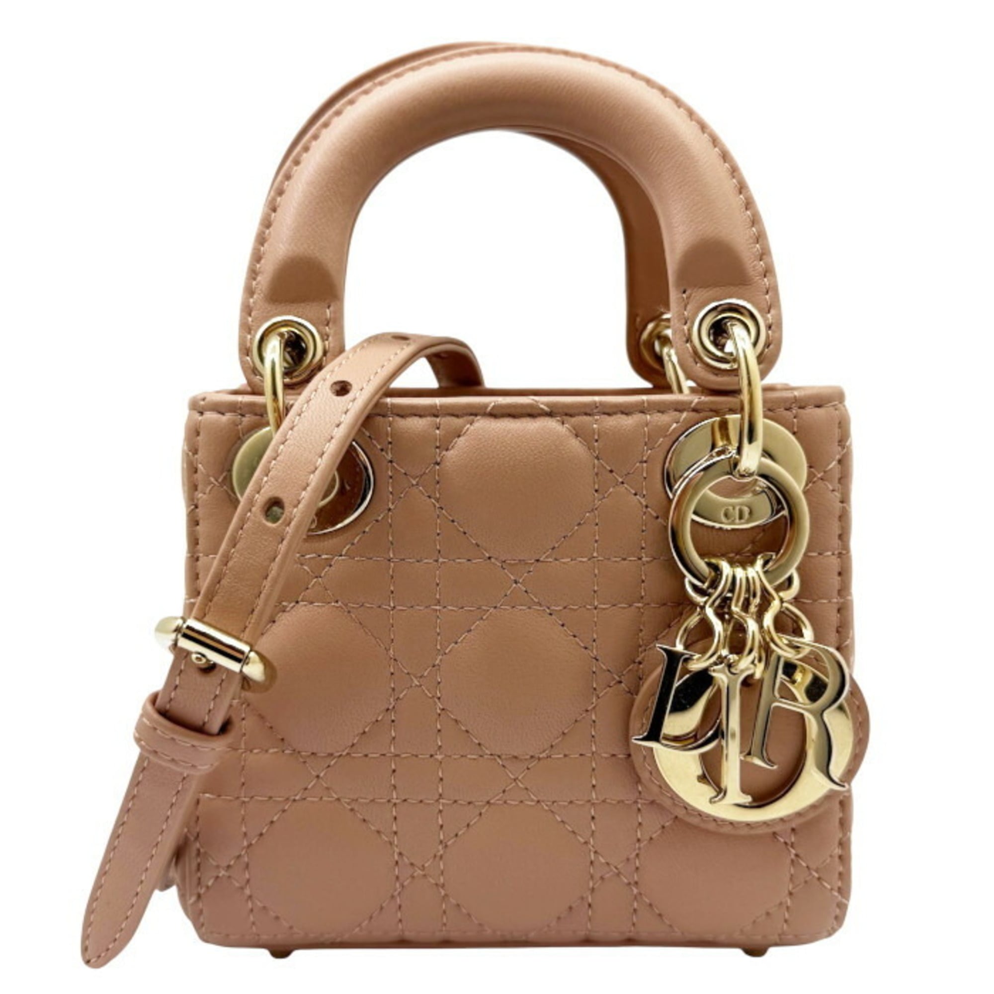 Christian Dior Pink Leather Shoulder Bag (Pre-Owned)