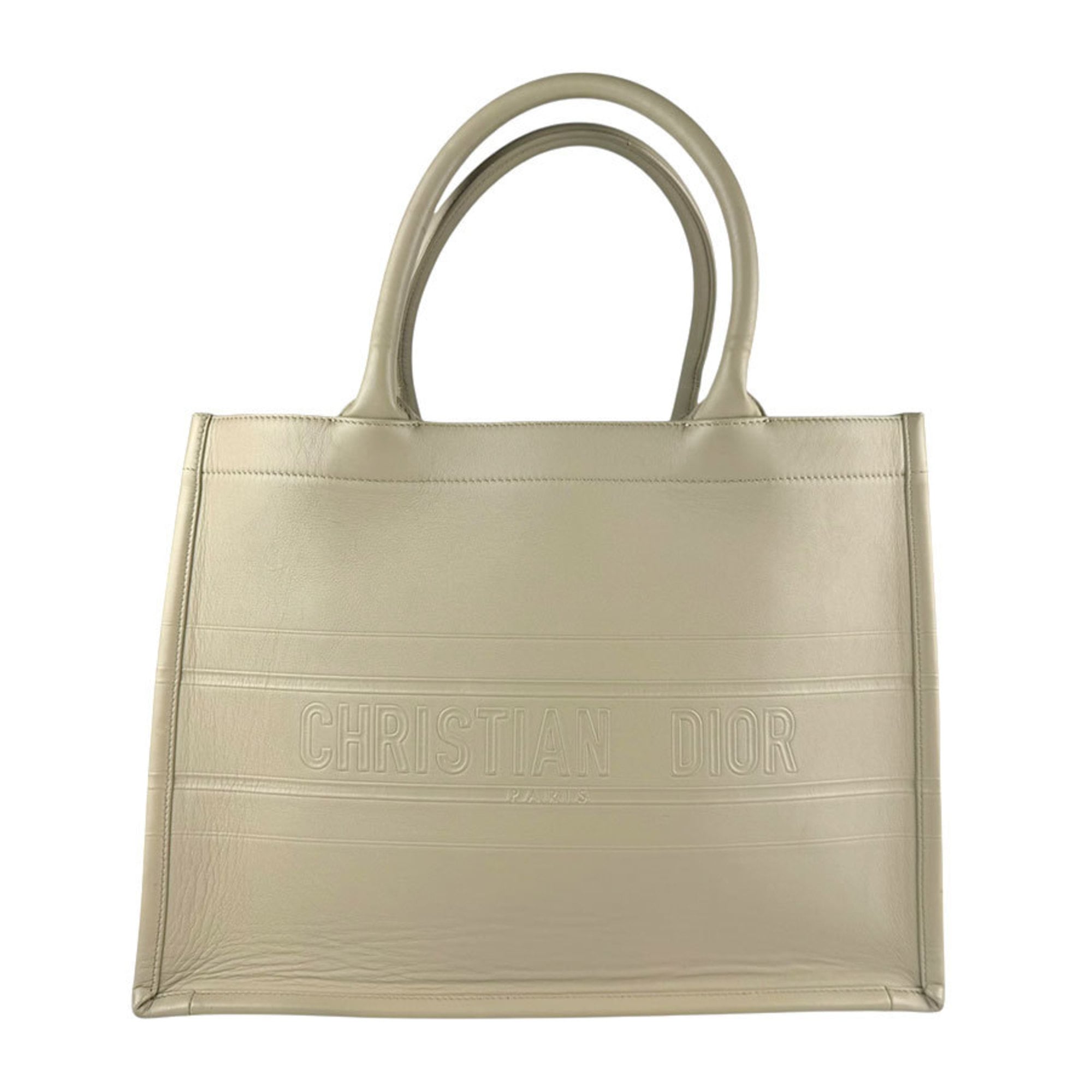 Christian Dior Beige Leather Handbag (Pre-Owned)