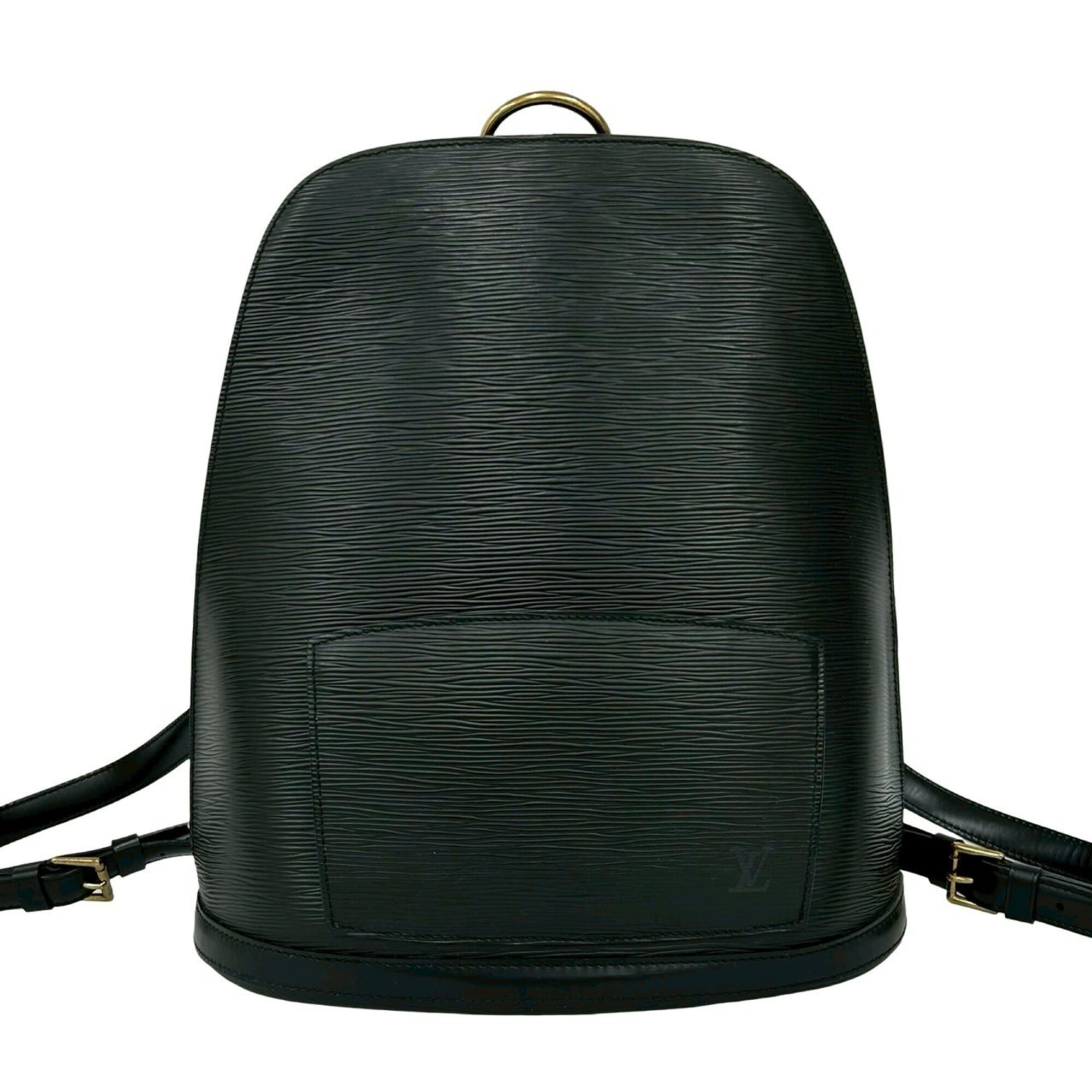 Louis Vuitton Black Leather Backpack (Pre-Owned)