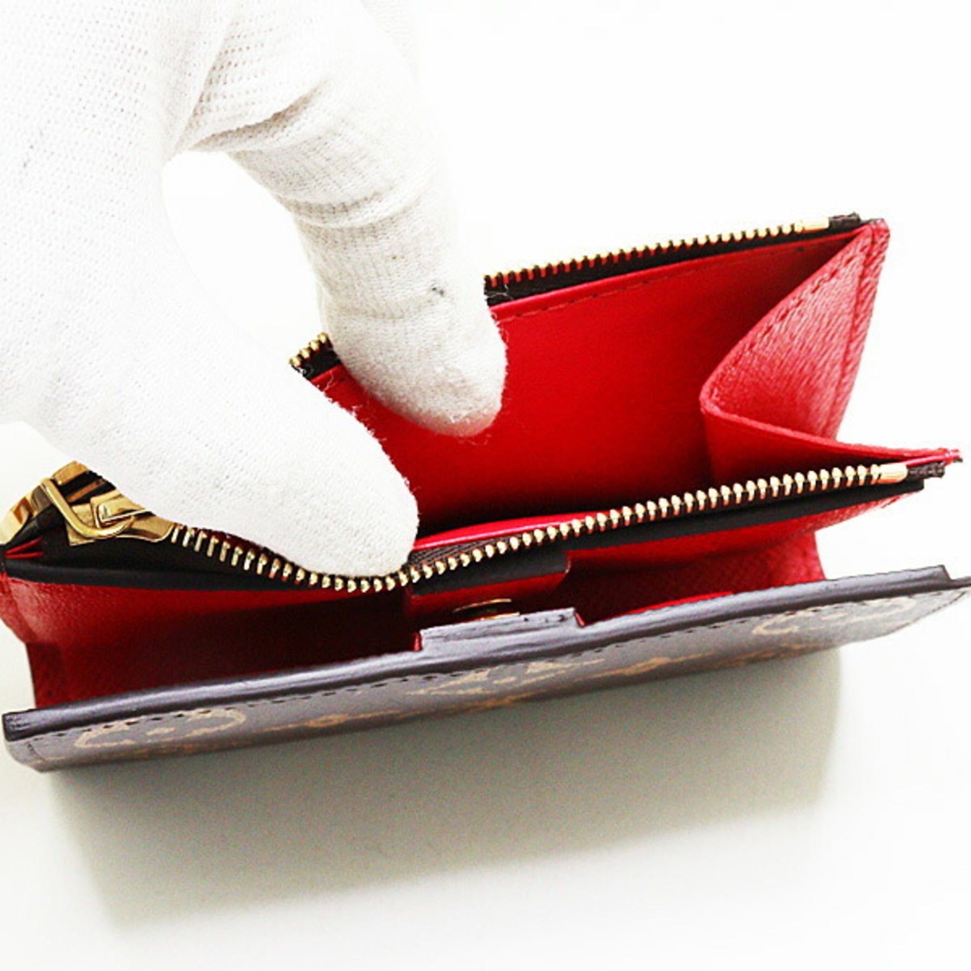 Louis Vuitton Brown Monogram Cherry Multi-Color Monogram Wallet (Bi-Fold) (Pre-Owned)