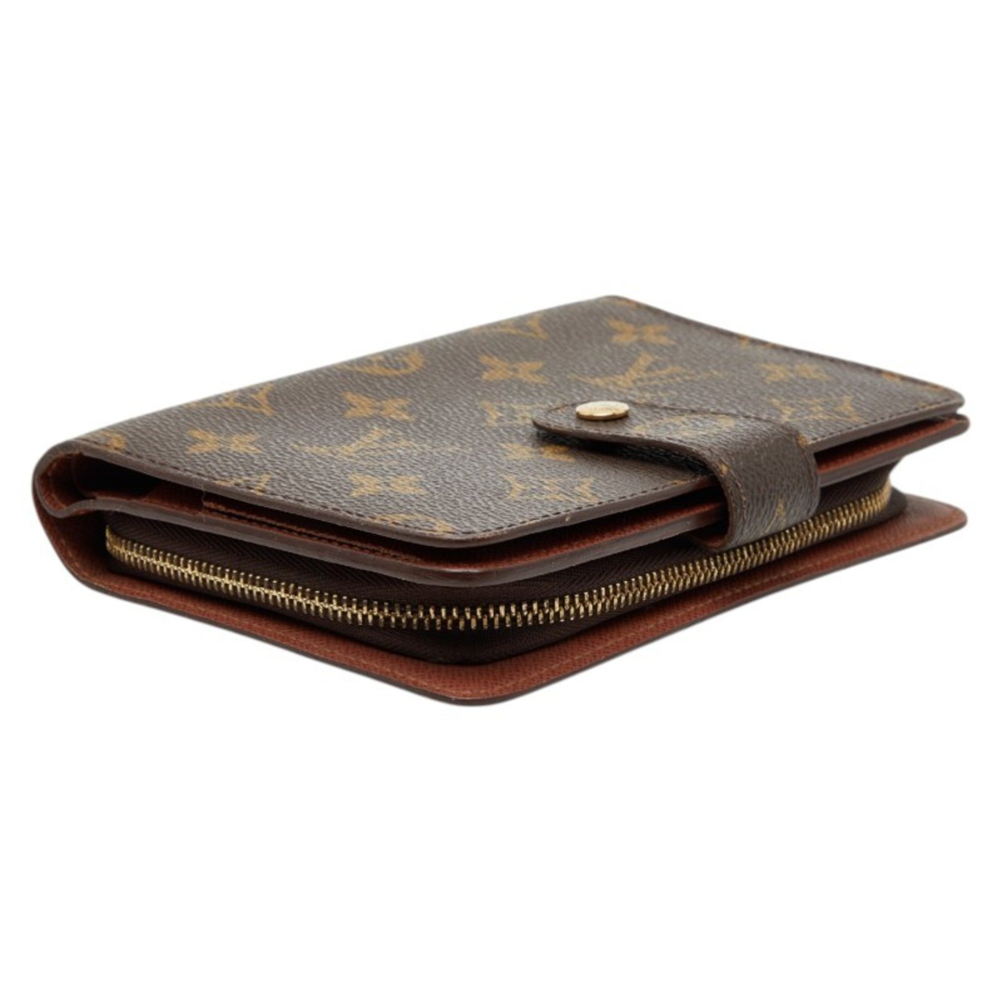 Louis Vuitton Brown Pvc Leather Wallet (Bi-Fold) (Pre-Owned)