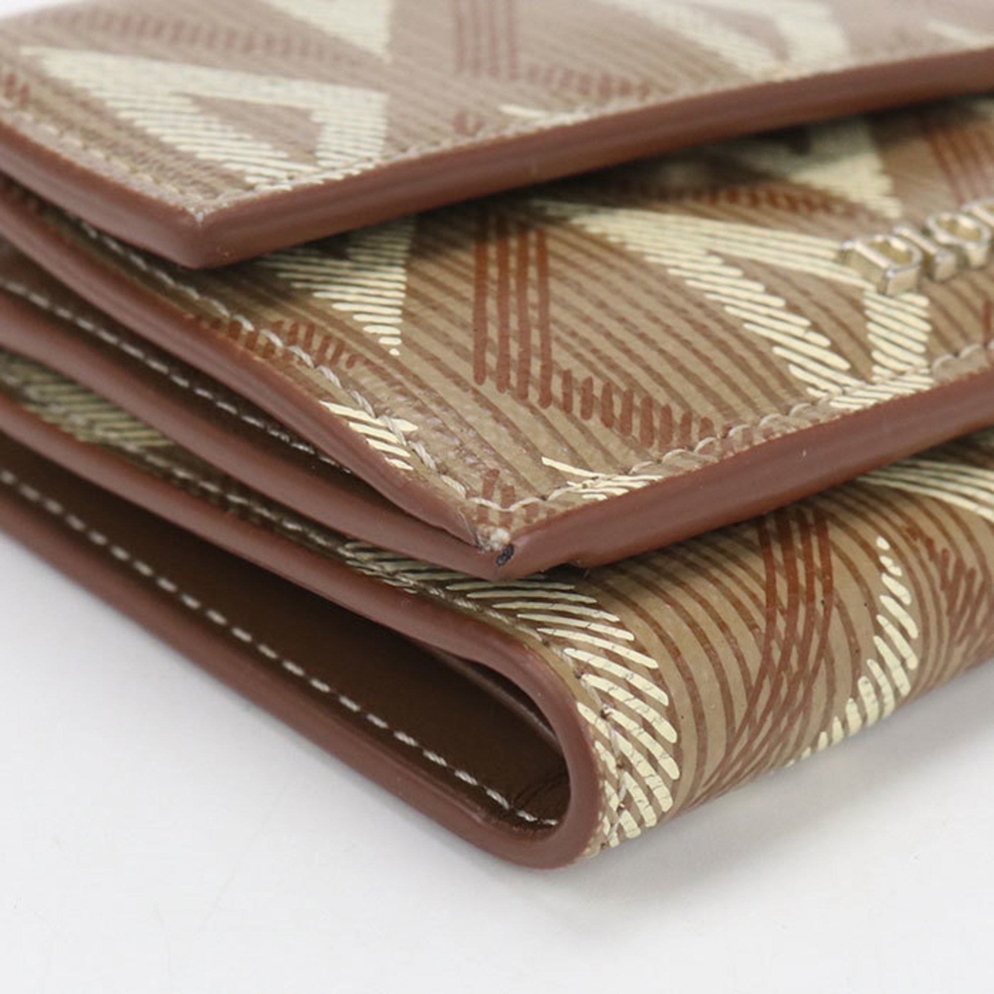 Christian Dior Brown Pvc Wallet (Tri-Fold) (Pre-Owned)