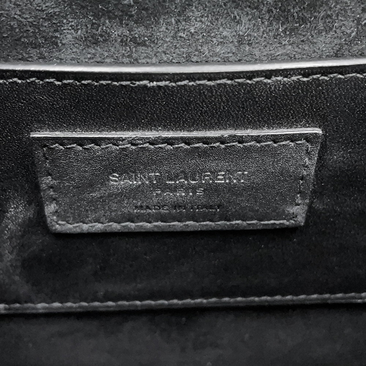 Yves Saint Laurent Black Leather Handbag Shoulder Bag (Pre-Owned)
