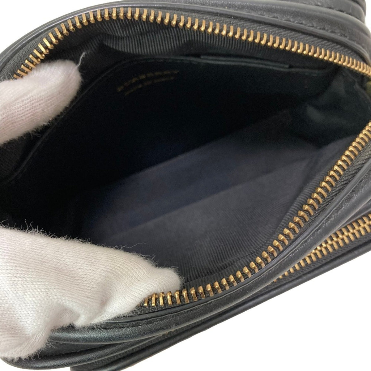 Burberry Beige Black Shoulder Bag (Pre-Owned)