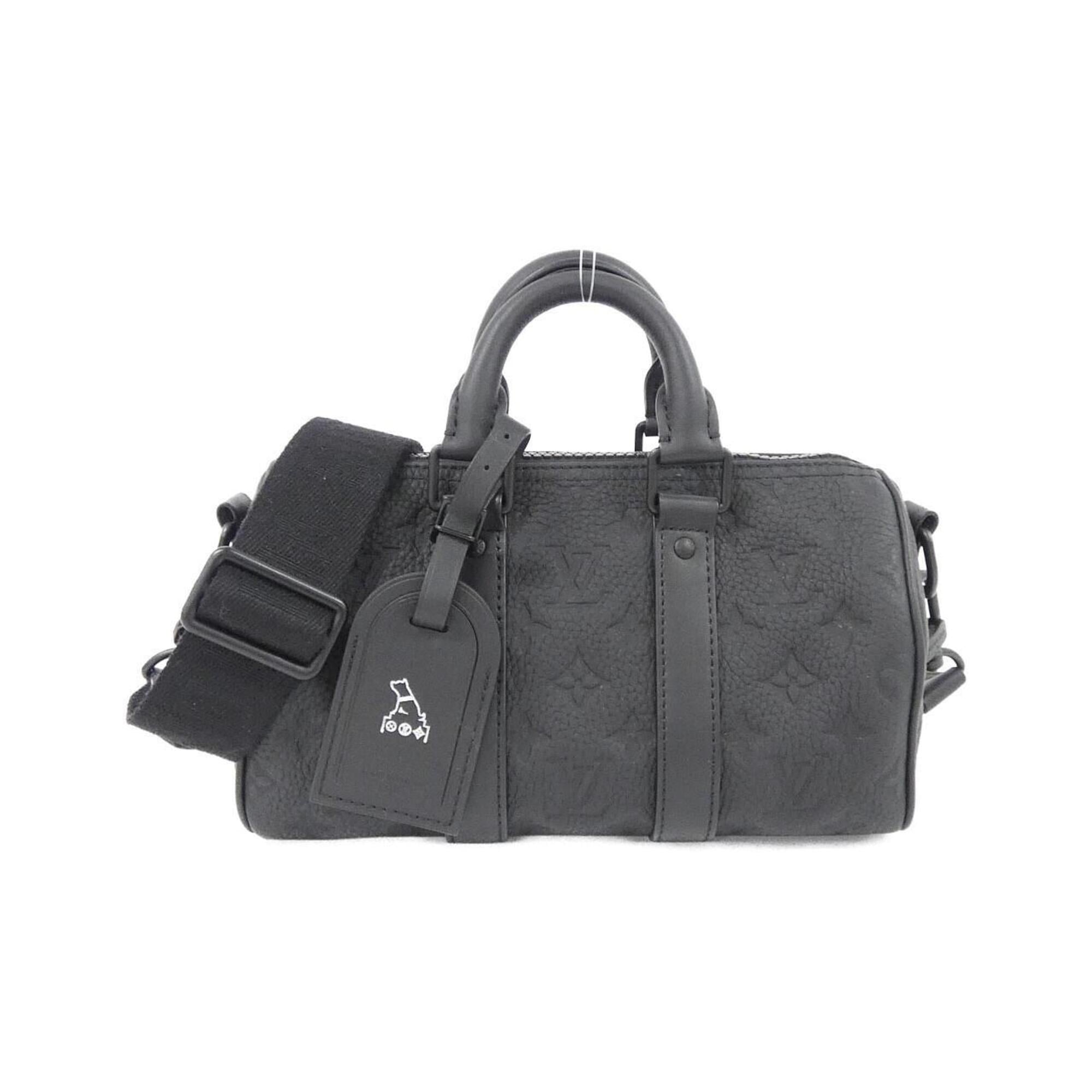 Louis Vuitton Black Leather Boston Bag (Pre-Owned)