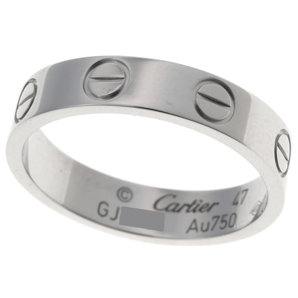 Cartier White Gold White Gold (18K) Band Ring (Pre-Owned)