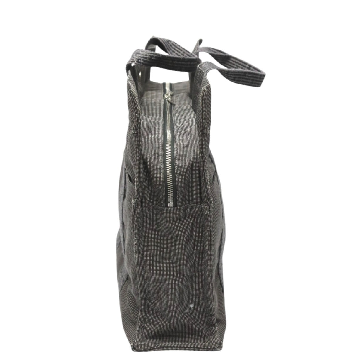 Hermes Her Line Gray Canvas Tote Bag (Pre-Owned)