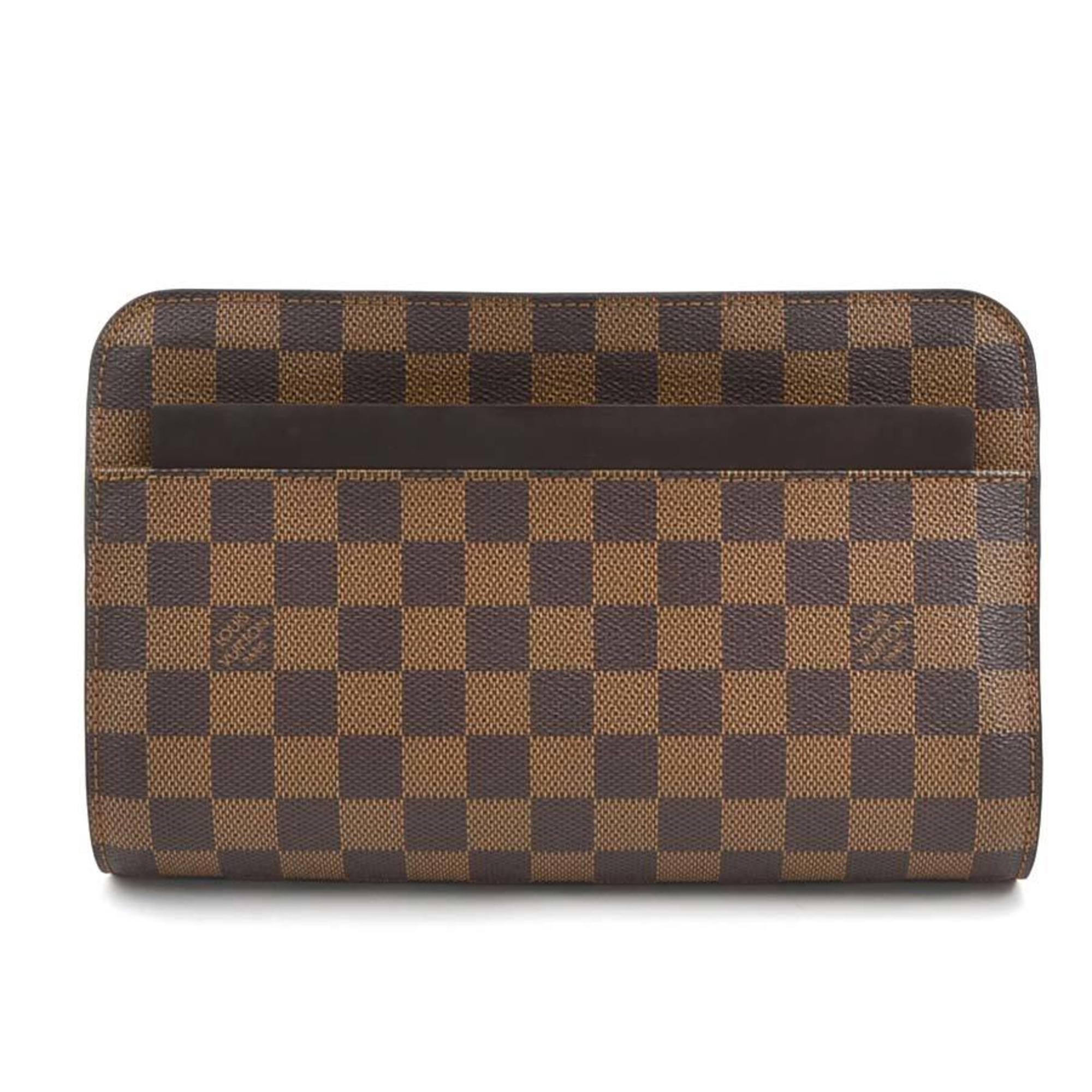 Louis Vuitton Damier Canvas Ebene Galle Damier Canvas Clutch Bag (Pre-Owned)