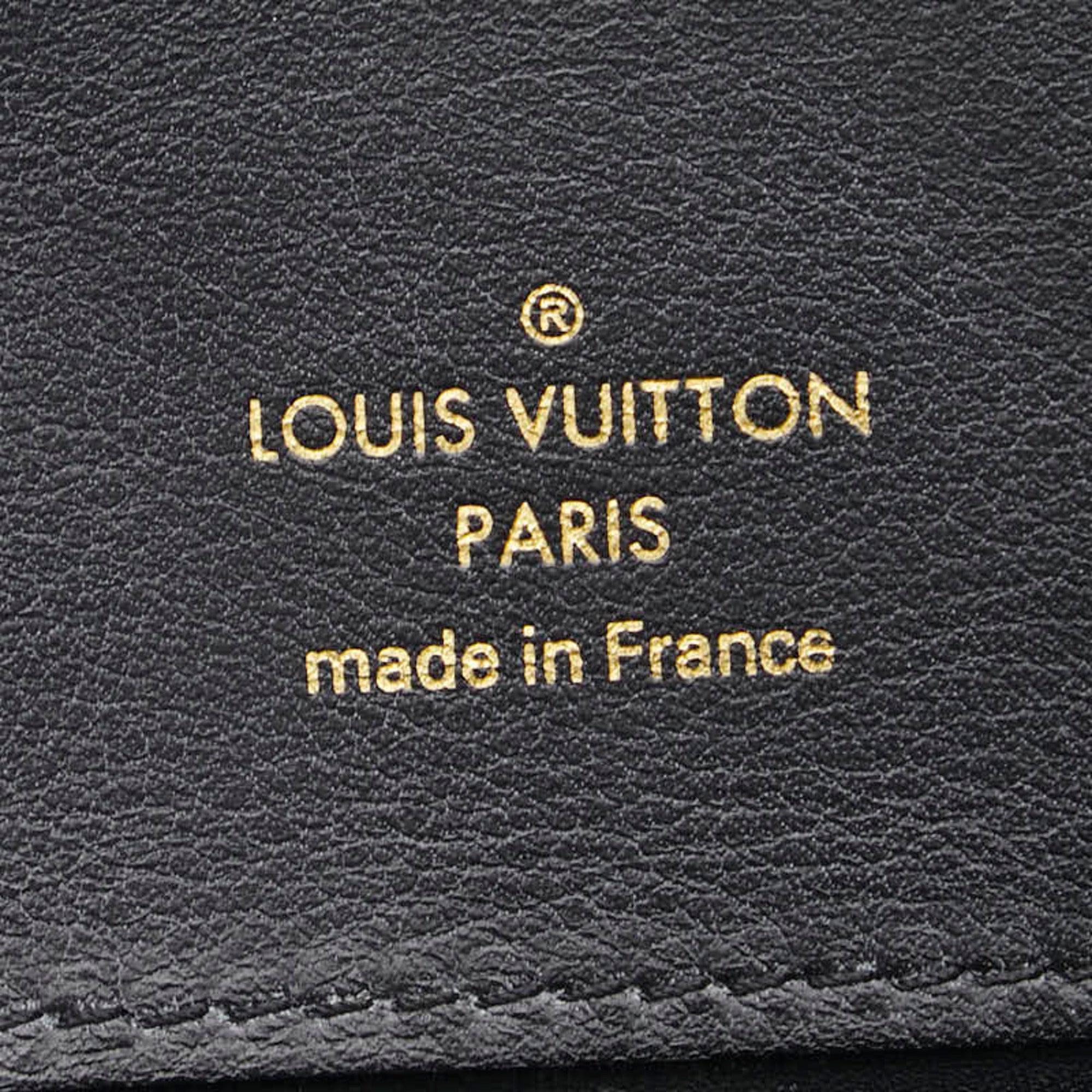 Louis Vuitton Black Leather Wallet (Bi-Fold) (Pre-Owned)