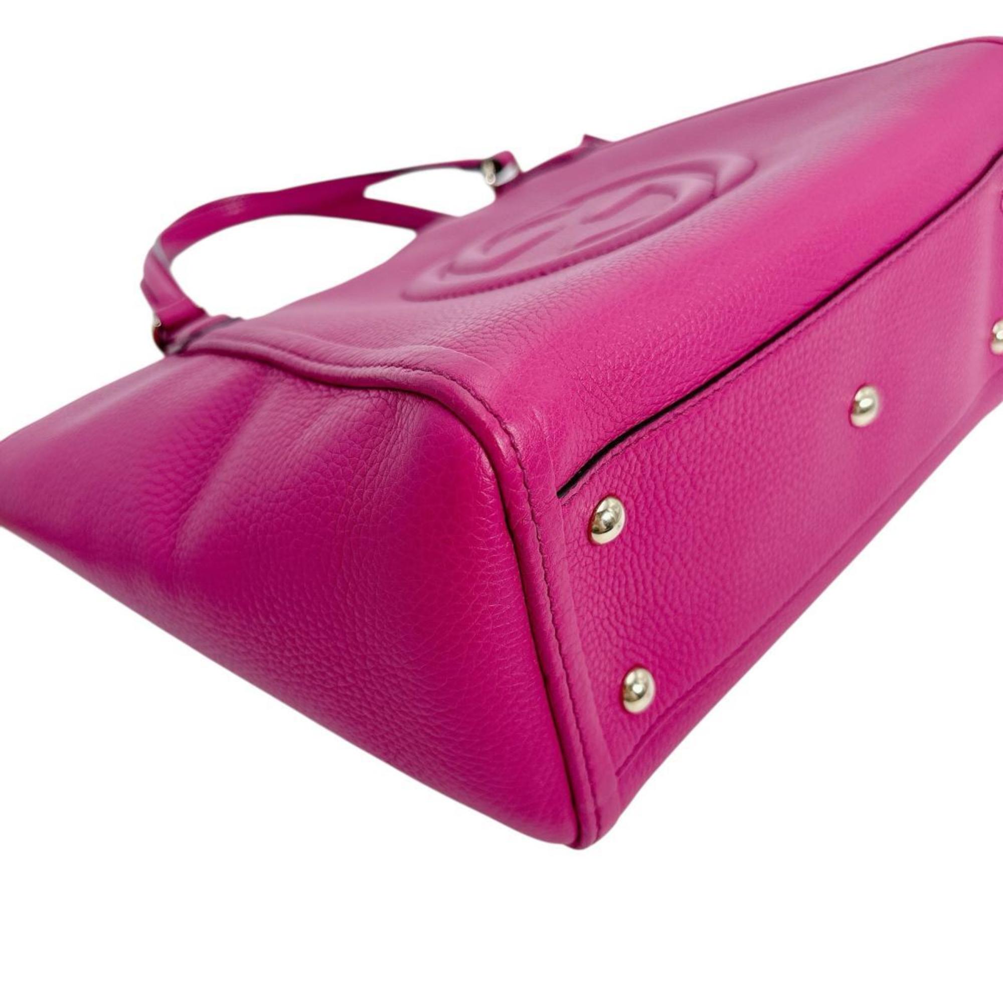 Gucci Pink Leather Handbag (Pre-Owned)