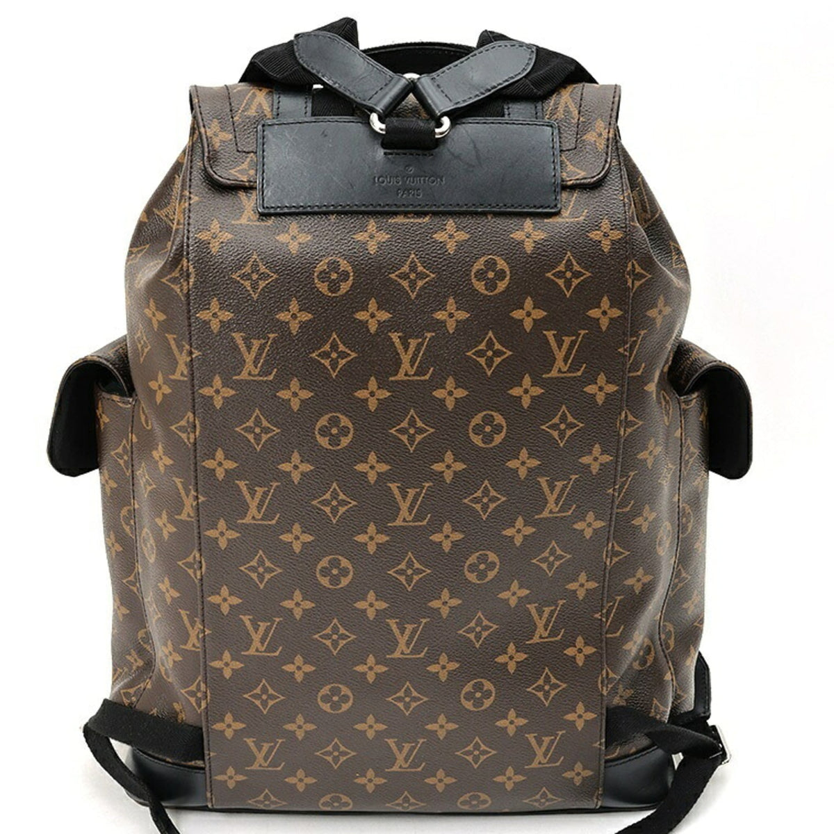 Louis Vuitton Black Monogram Canvas Backpack (Pre-Owned)