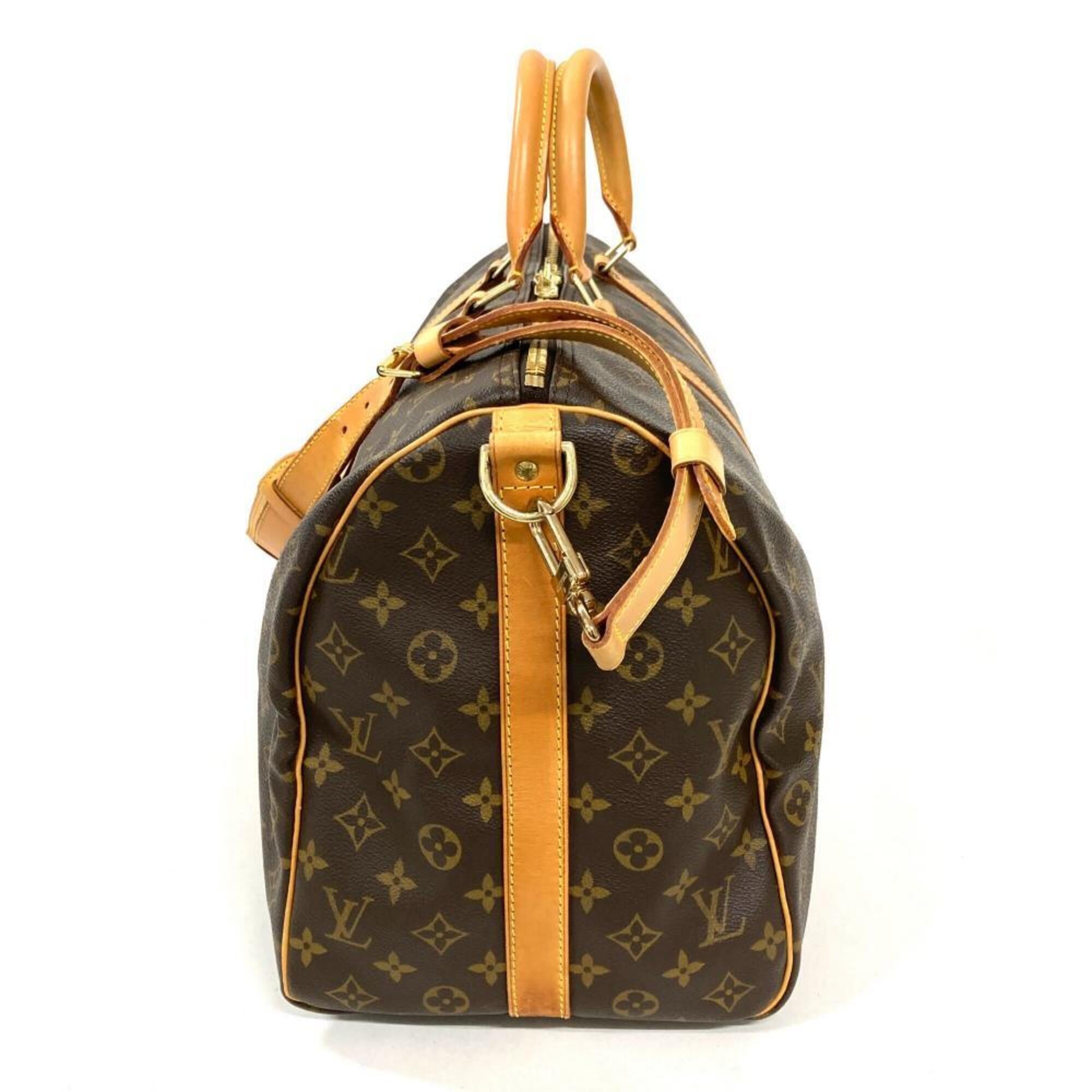 Louis Vuitton Brown Monogram Canvas Boston Bag (Pre-Owned)