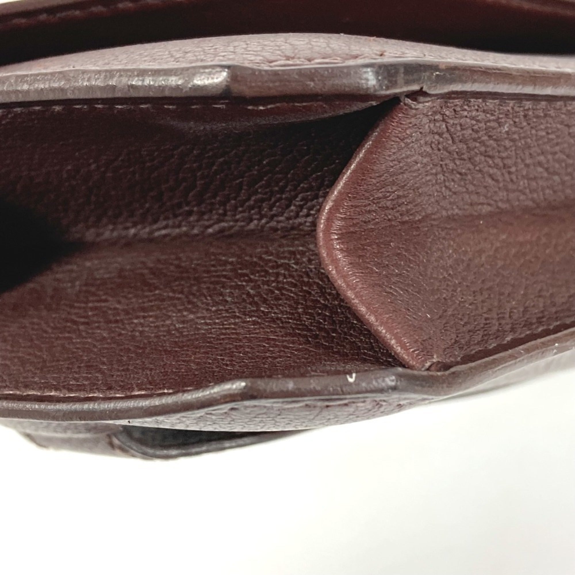 Hermes Brown Leather Clutch Bag Handbag Pouch (Pre-Owned)