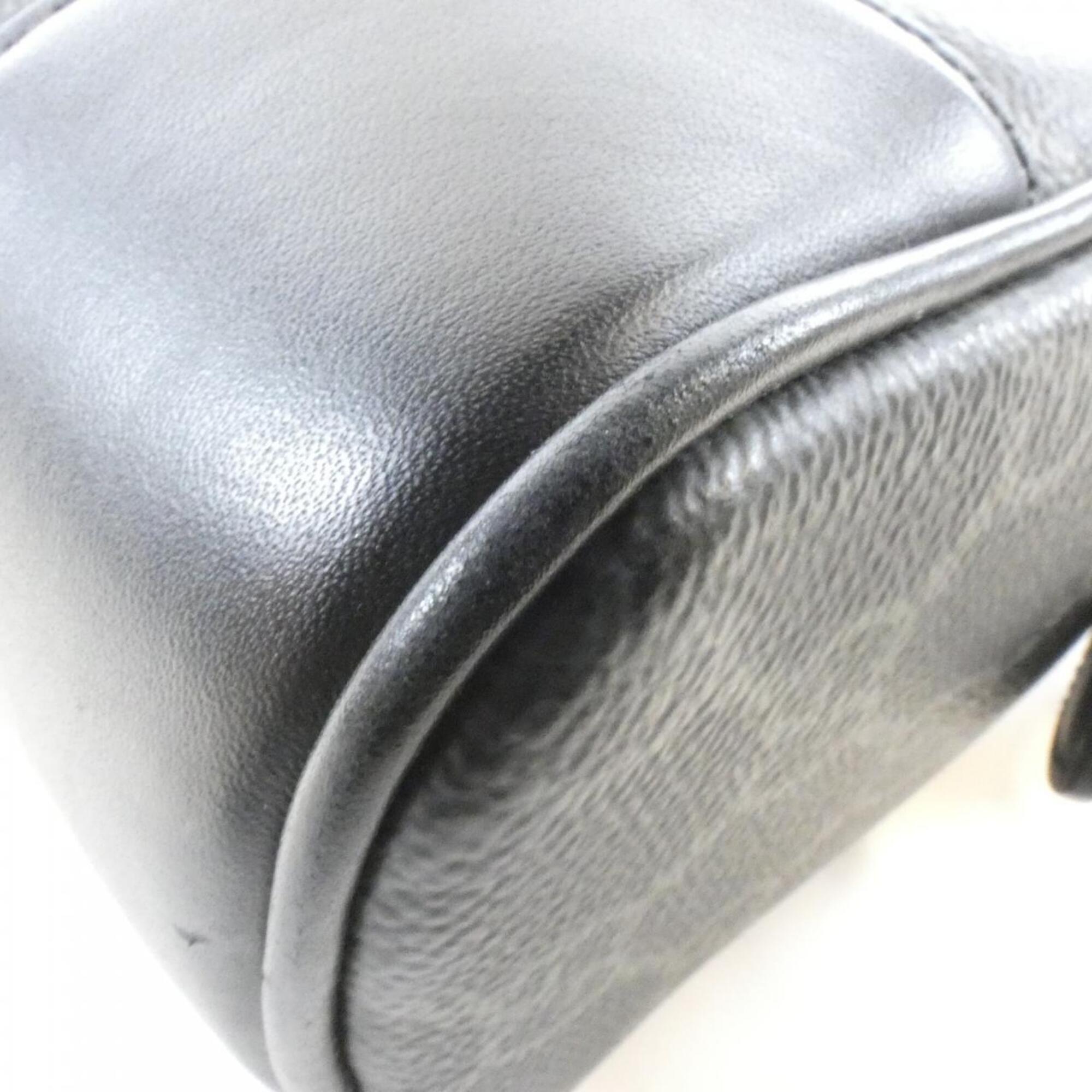 Gucci Black Coated Canvas Shoulder Bag (Pre-Owned)
