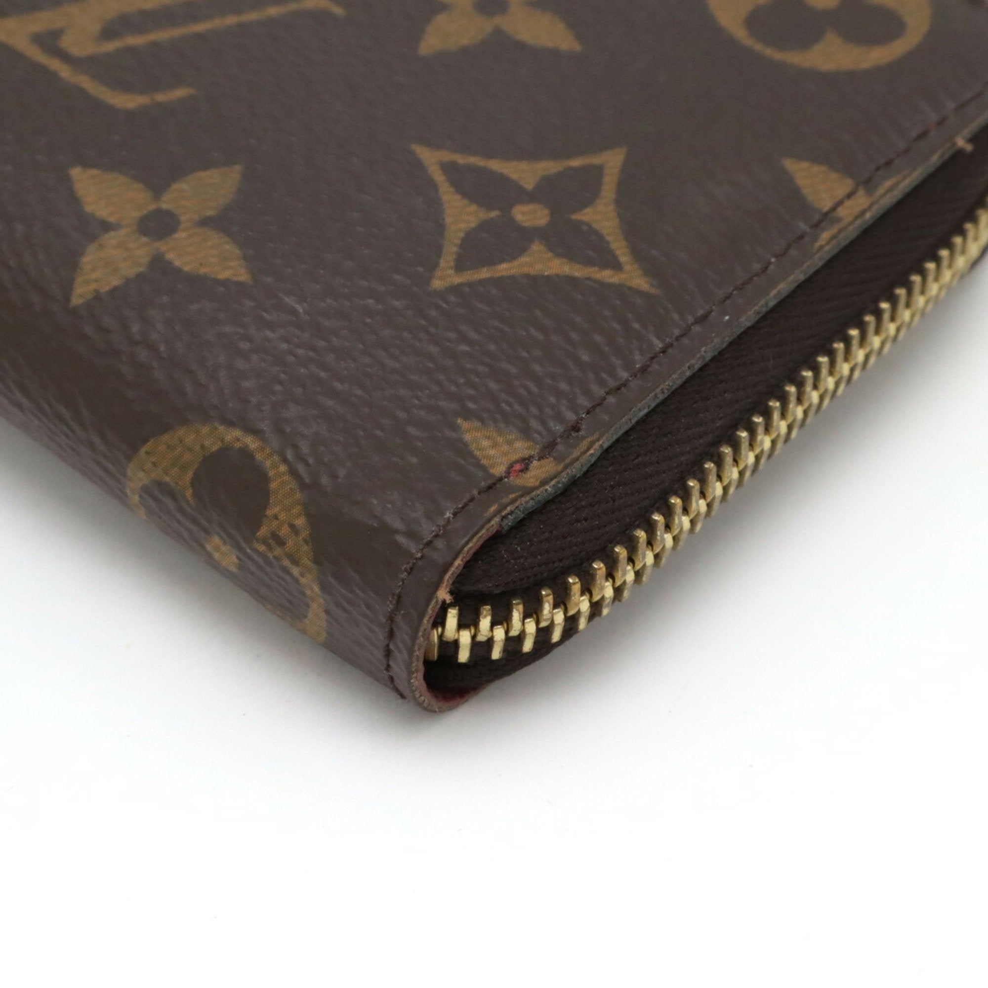 Louis Vuitton Brown Fuchsia Monogram Monogram Wallet (Bi-Fold) (Pre-Owned)