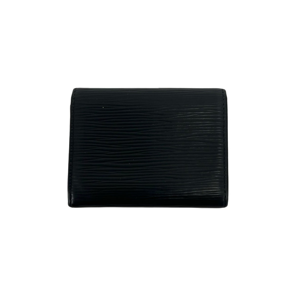 Louis Vuitton Black Leather Coin Purse/Coin Case (Pre-Owned)