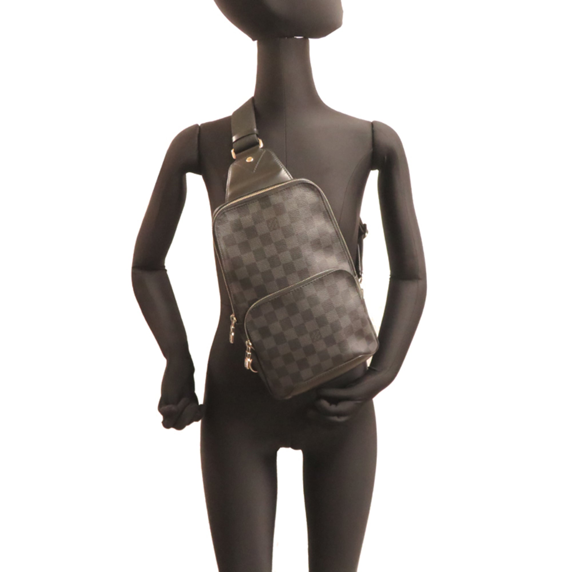 Louis Vuitton Black Damier Graphite Sling Bag (Pre-Owned)