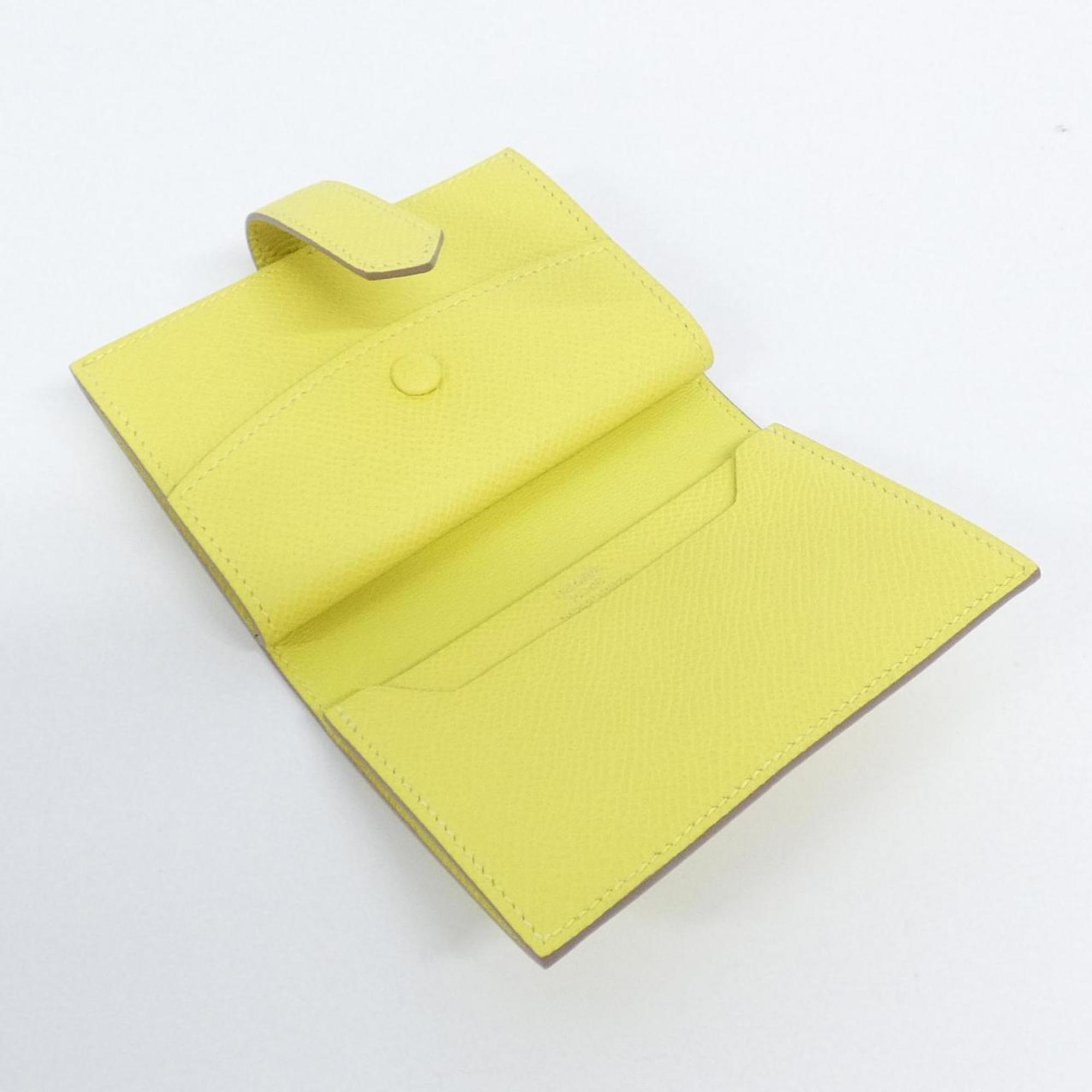 Hermes Lime Epsom Leather Wallet (Bi-Fold) (Pre-Owned)