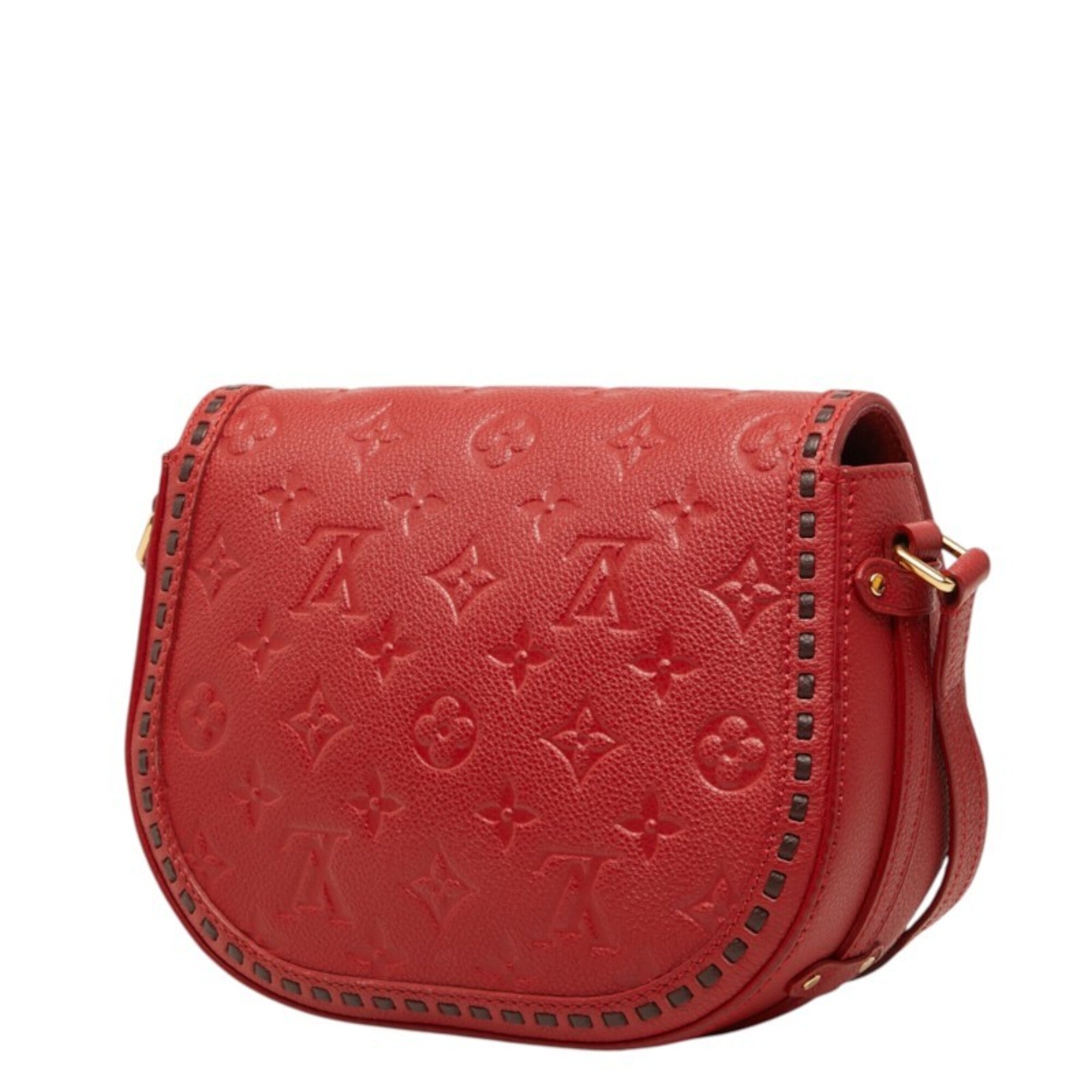 Louis Vuitton Cerise Monogram Red Color Leather Shoulder Bag (Pre-Owned)