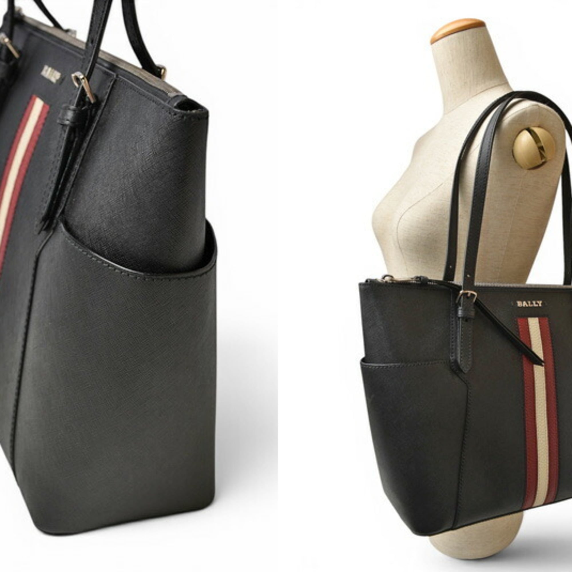 Bally Black Leather Tote Bag (Pre-Owned)