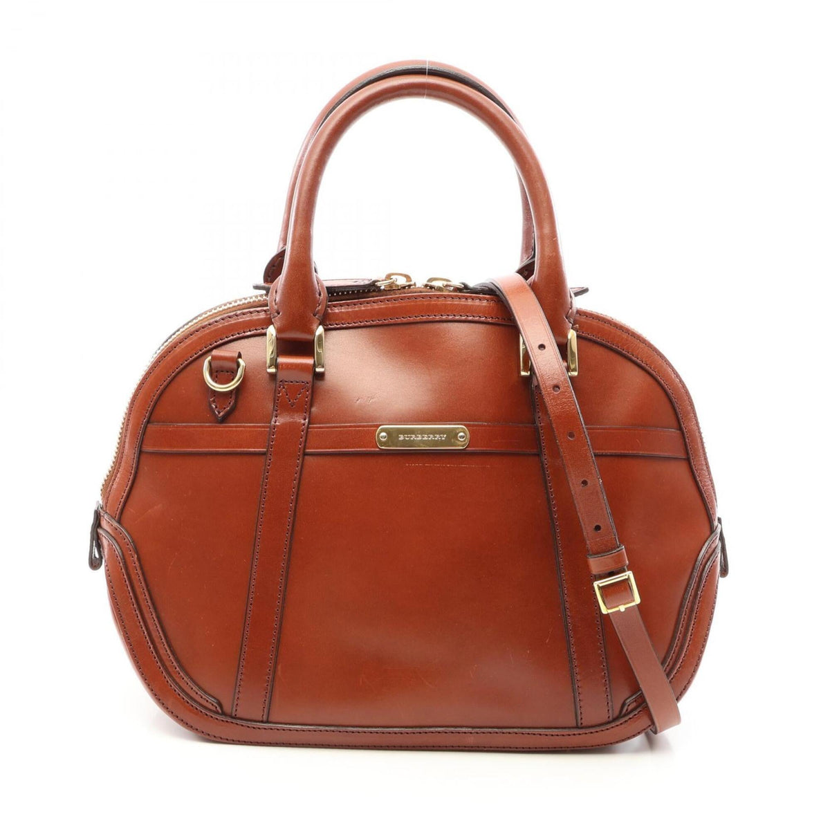 Burberry Brown Leather Handbag (Pre-Owned)