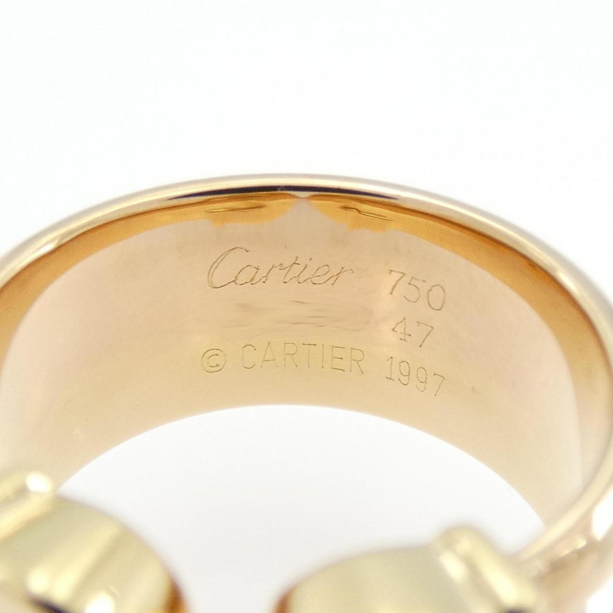 Cartier Pink Gold White Gold Yellow Gold Yellow Gold (18K) Pink Gold (18K) White Gold (18K) Band Ring (Pre-Owned)