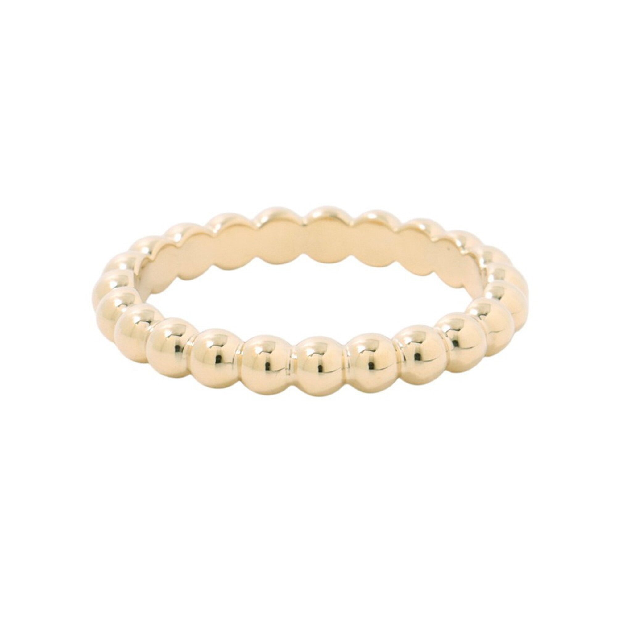 Van Cleef & Arpels Perlee Yellow Gold (18K) Band Ring (Pre-Owned)